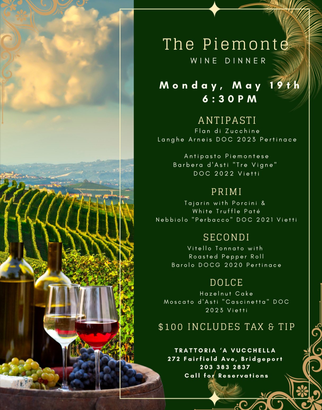 The Piemonte Wine Dinner