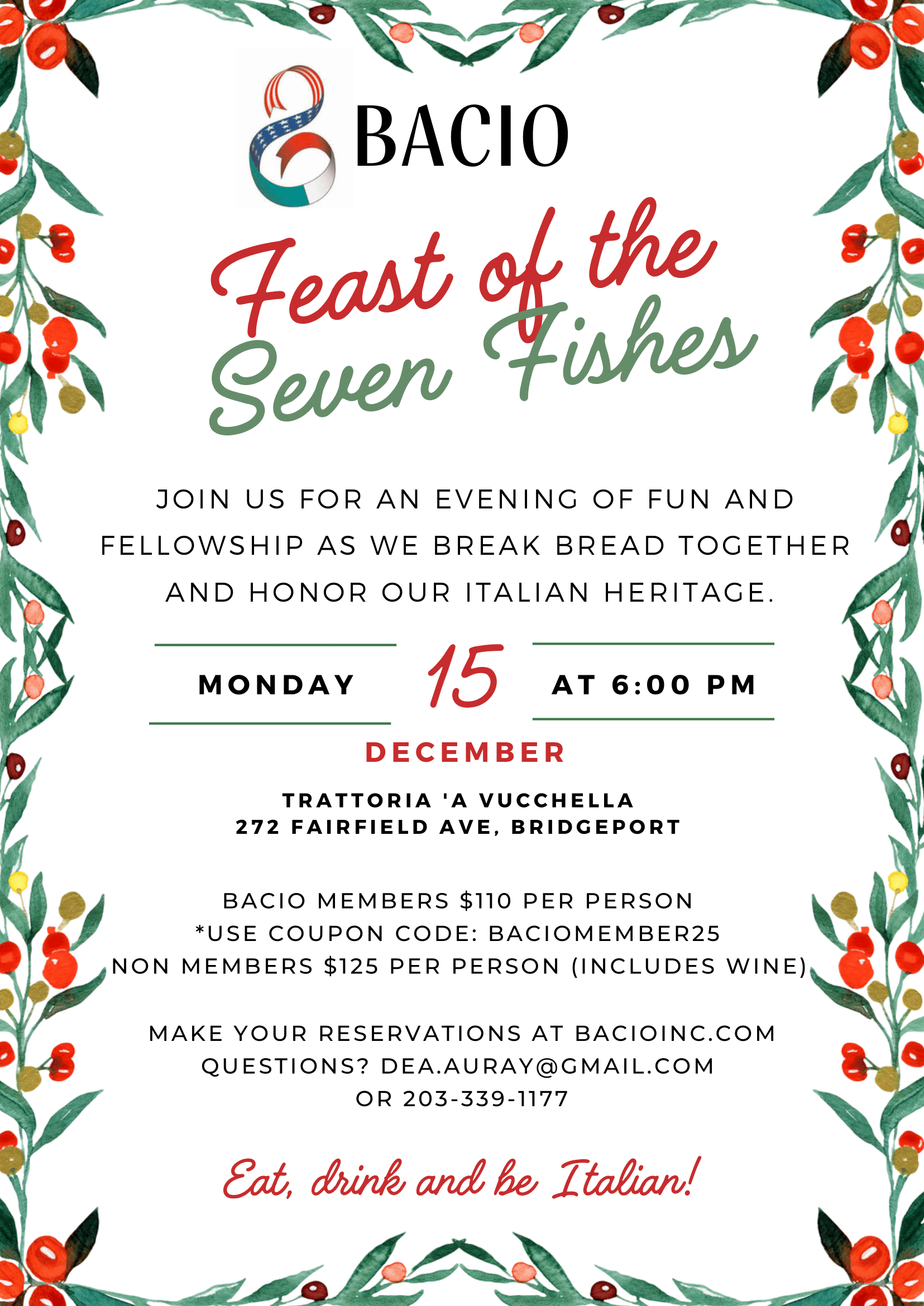 Seven Fishes Dinner 2025
