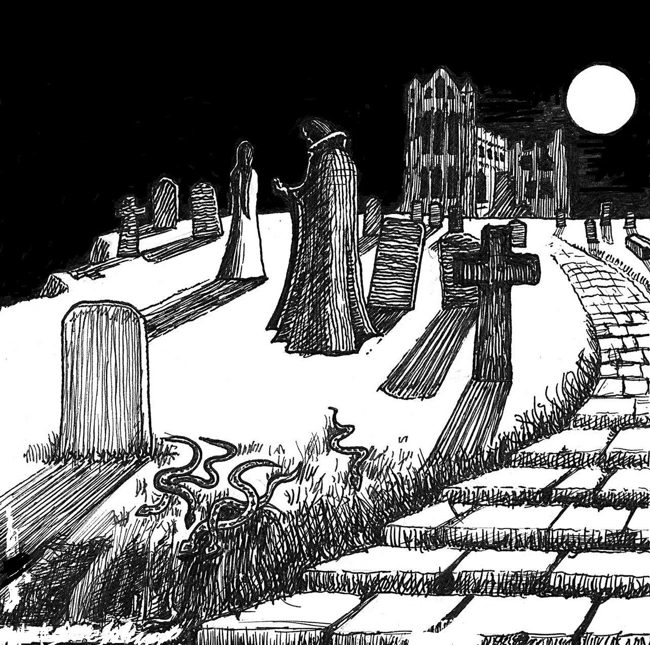 Somnambulist at the Abbey card, print and framed artwork