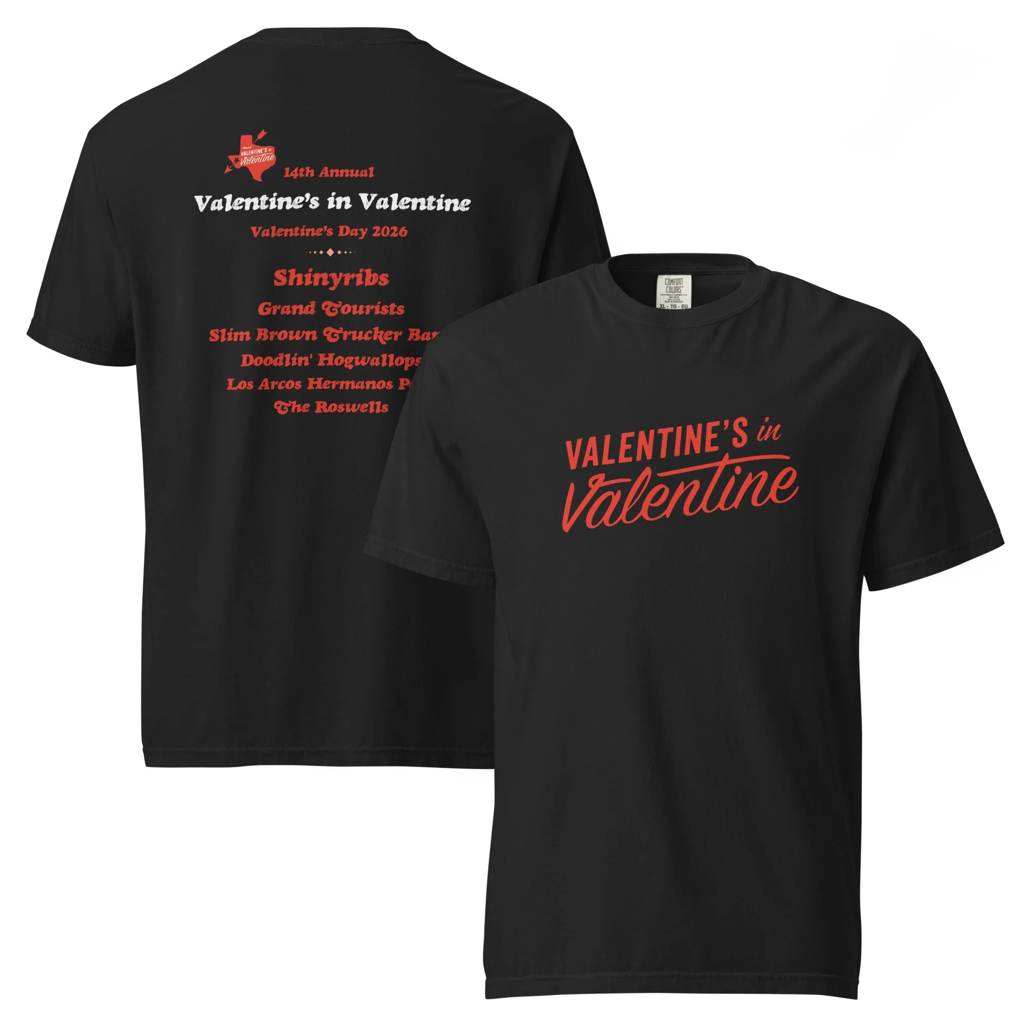 2026 Concert Tee Black - Valentine's In Valentine