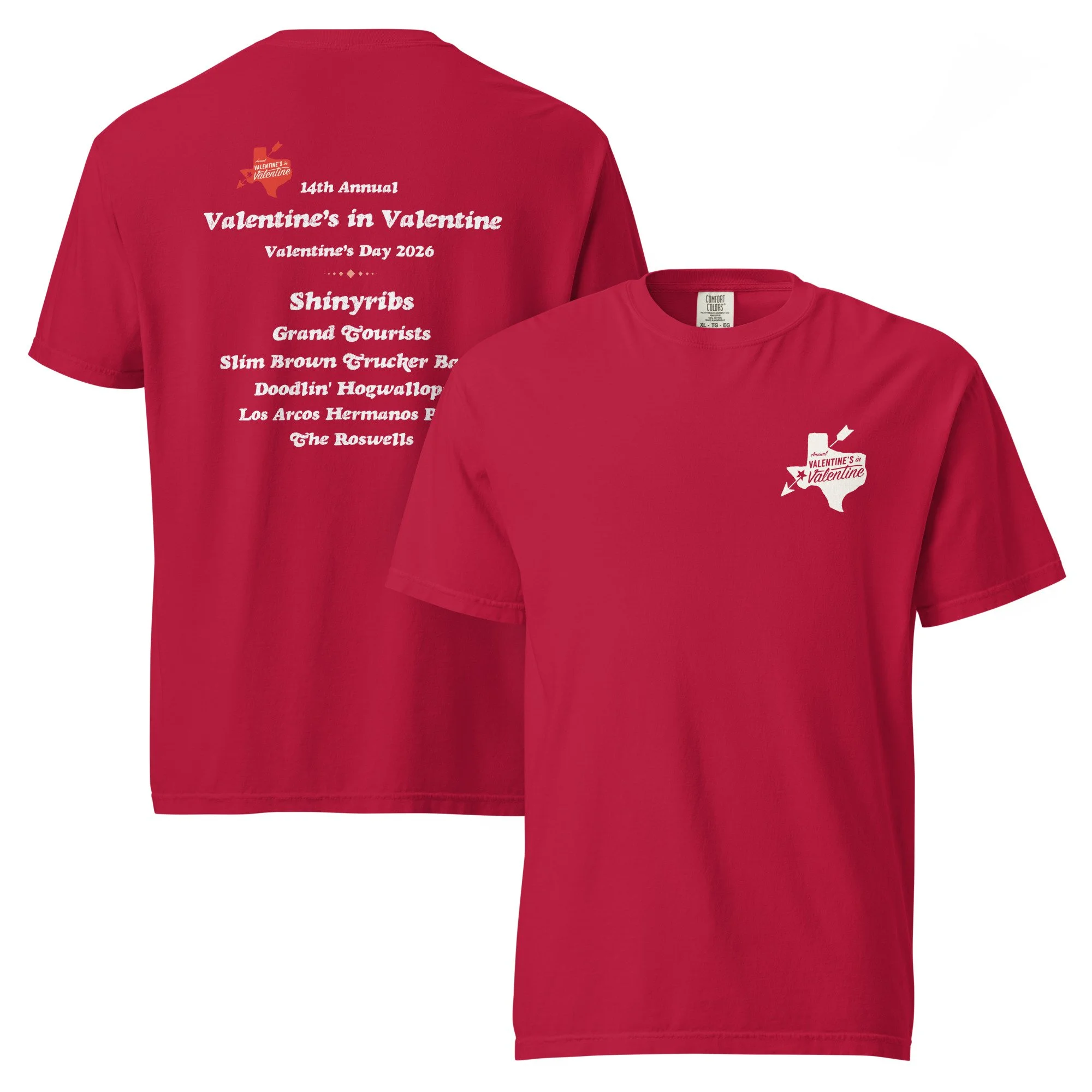 2026 Concert Tee Red - Valentine's In Valentine