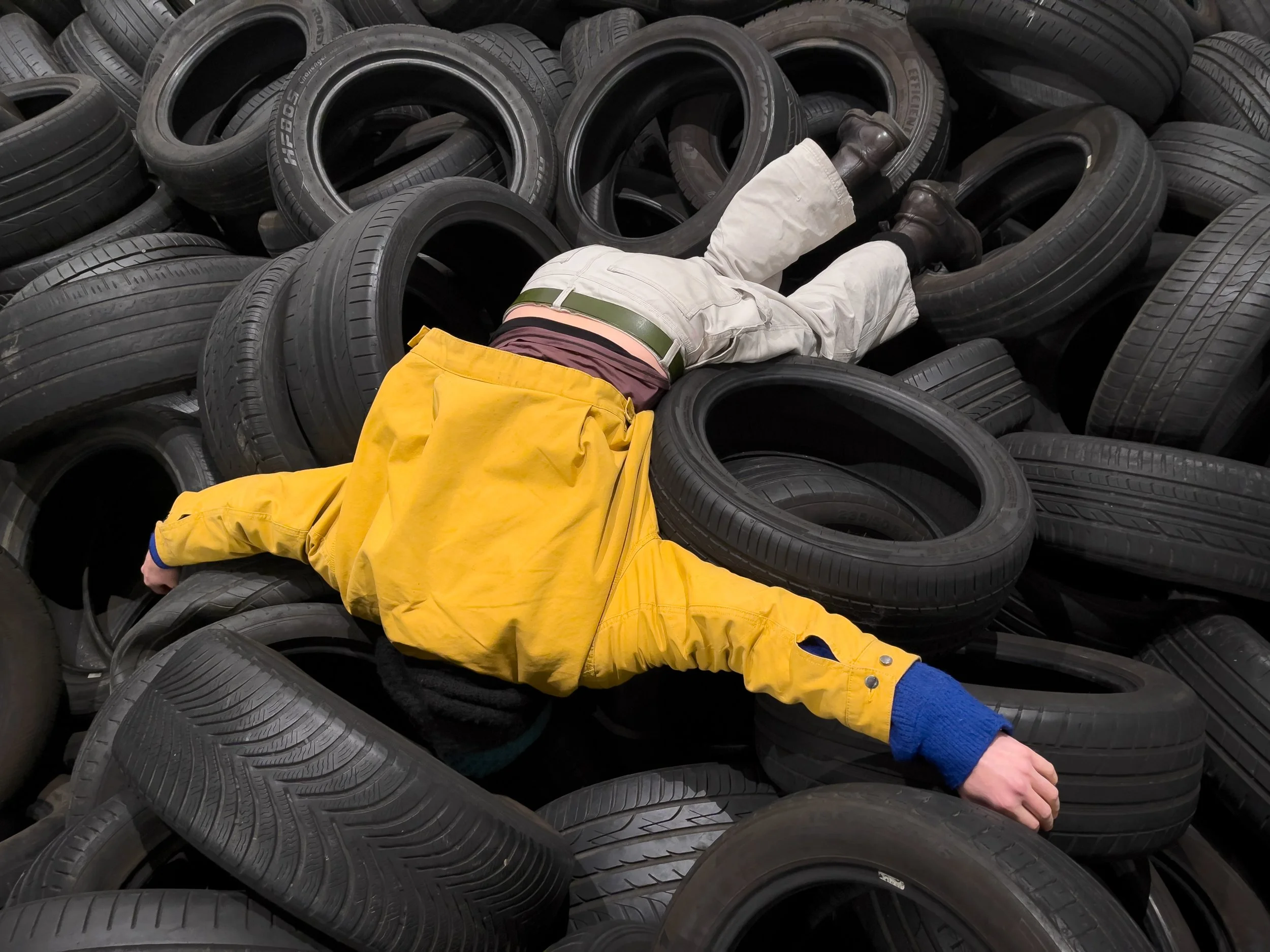  Louise looking at art 