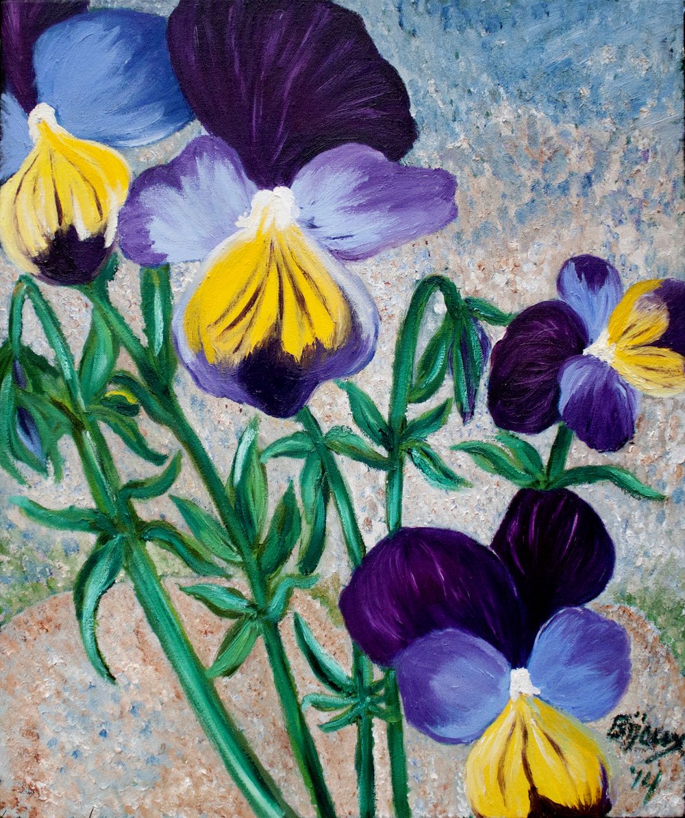 Violets in the Sun - SOLD