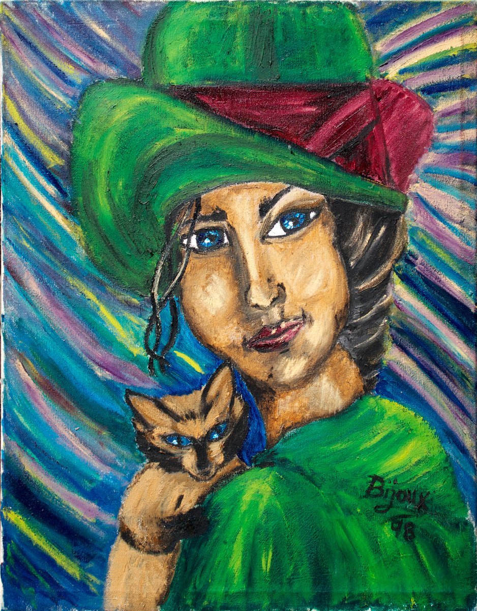 Girl with Cat
