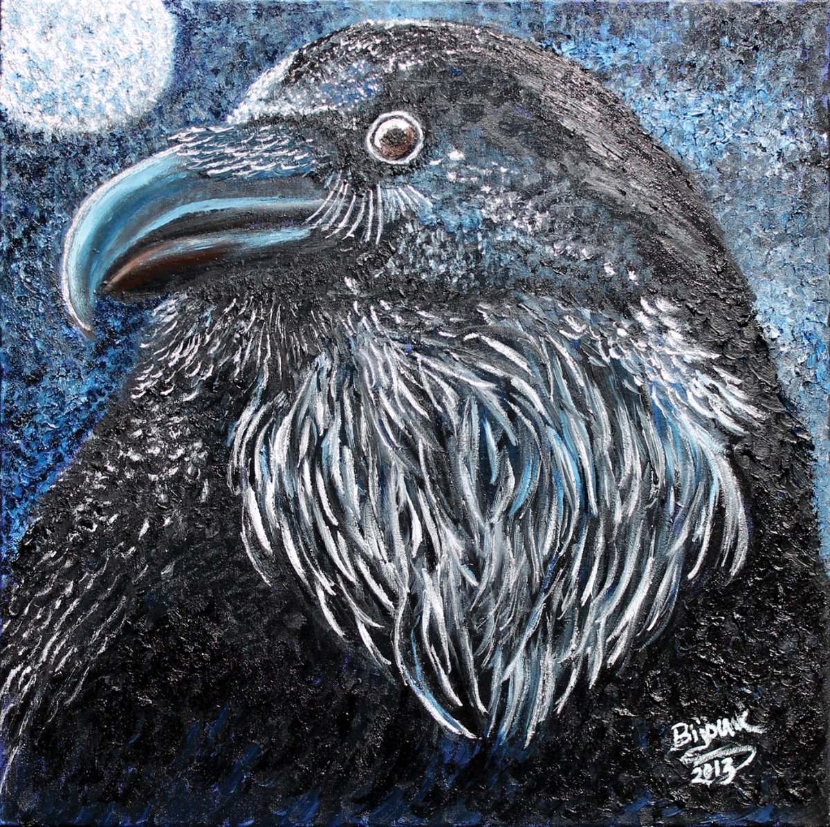 Raven Saw Her in the Moon