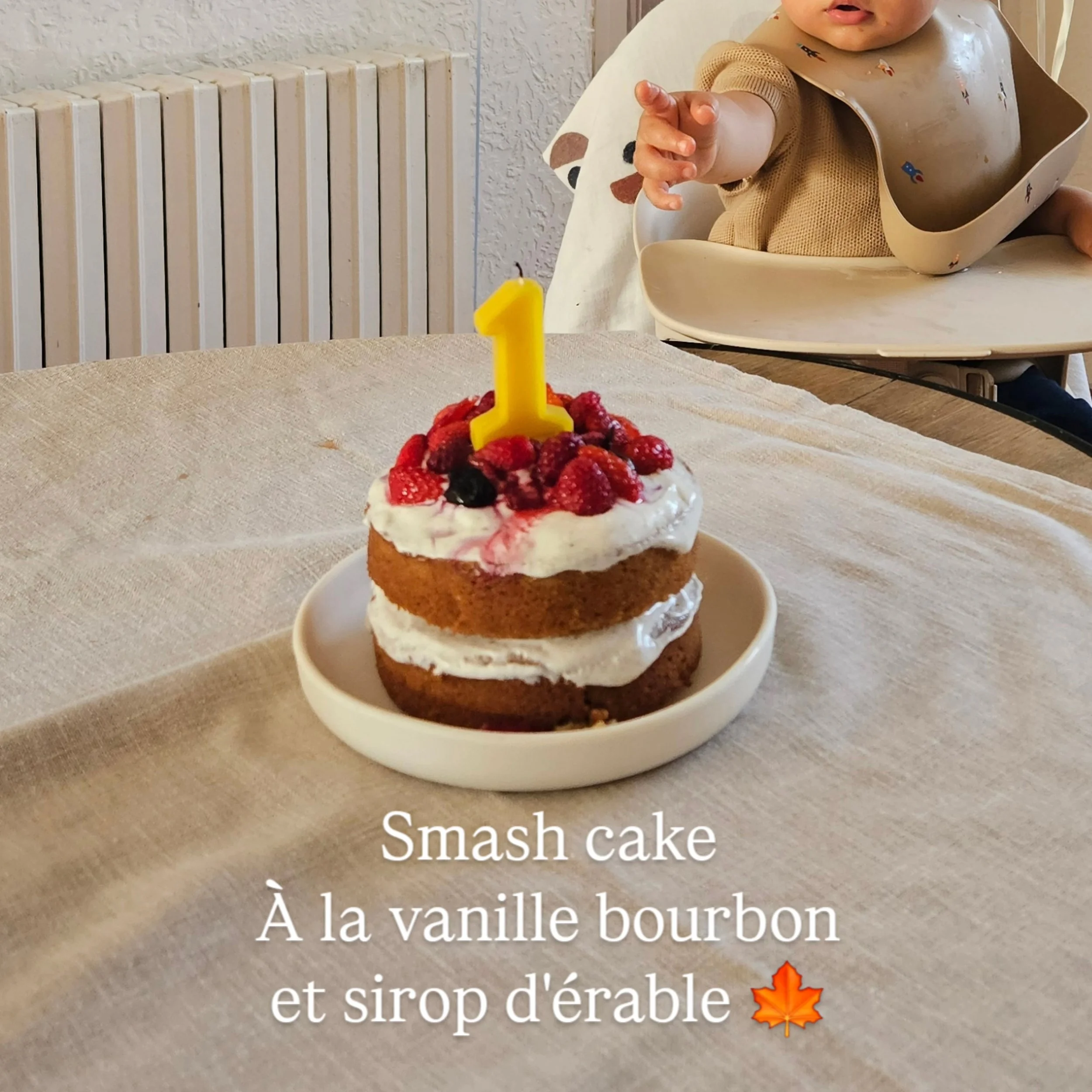 Le &ldquo;smash cake&rdquo; est un petit g&acirc;teau pens&eacute; pour le premier anniversaire de b&eacute;b&eacute; 🎂

Tradition venue des &Eacute;tats-Unis, l&rsquo;id&eacute;e est de laisser b&eacute;b&eacute; d&eacute;couvrir, toucher, &eacute;