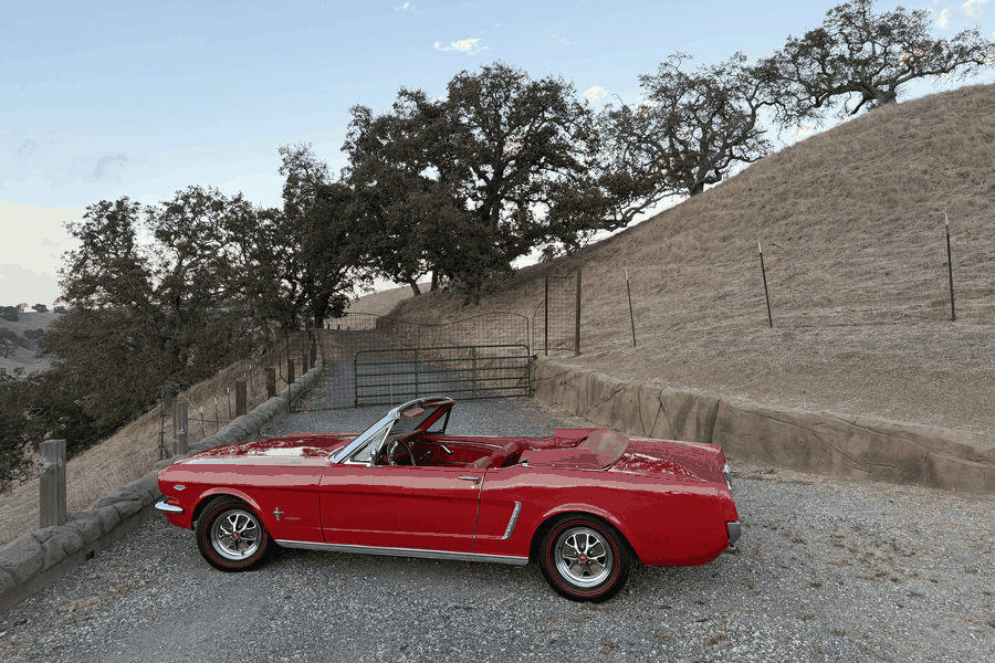 1965 Rangoon Red Mustang Convertible