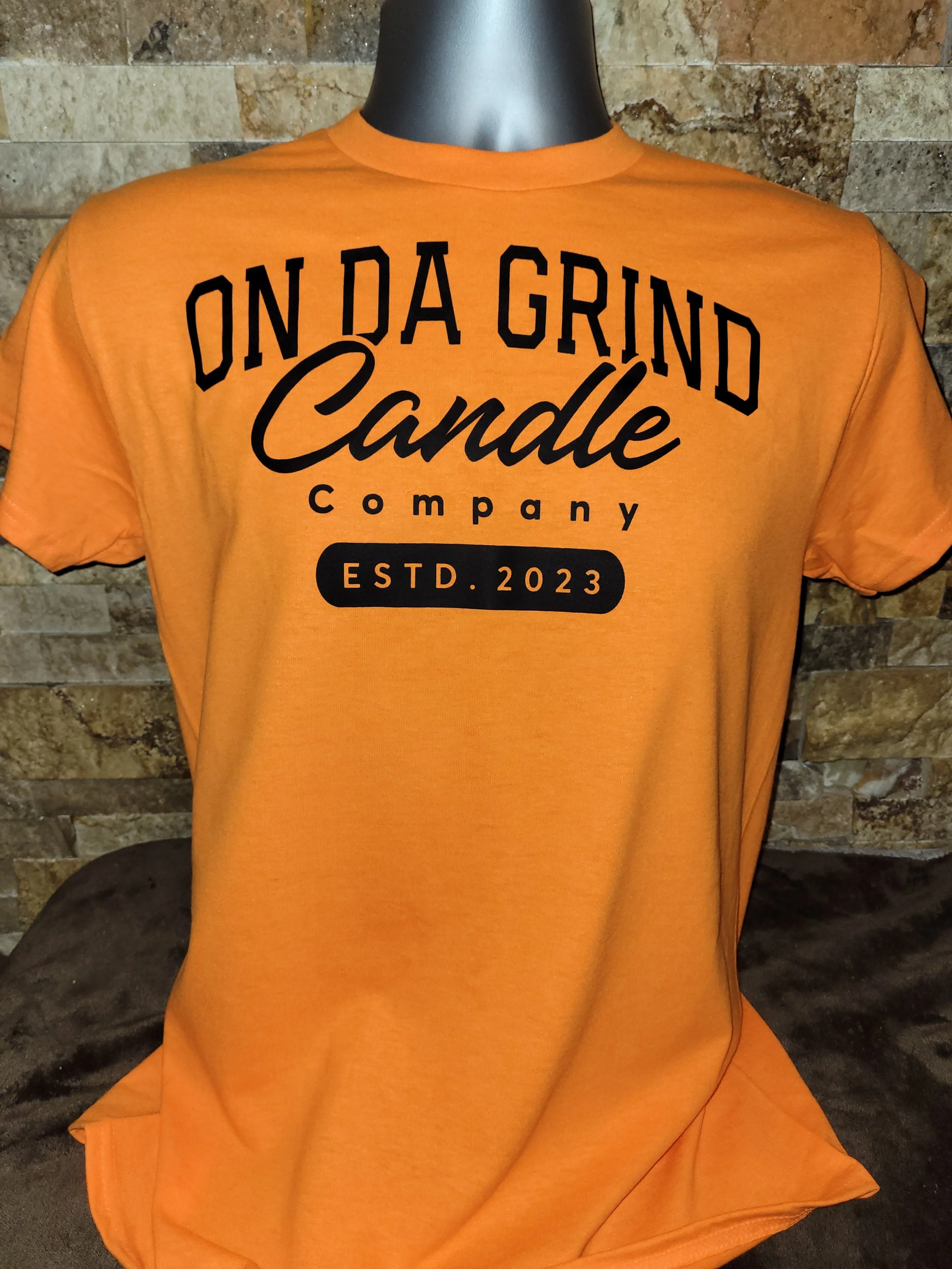 Orange Unisex On Da Grind Candle T-Shirt