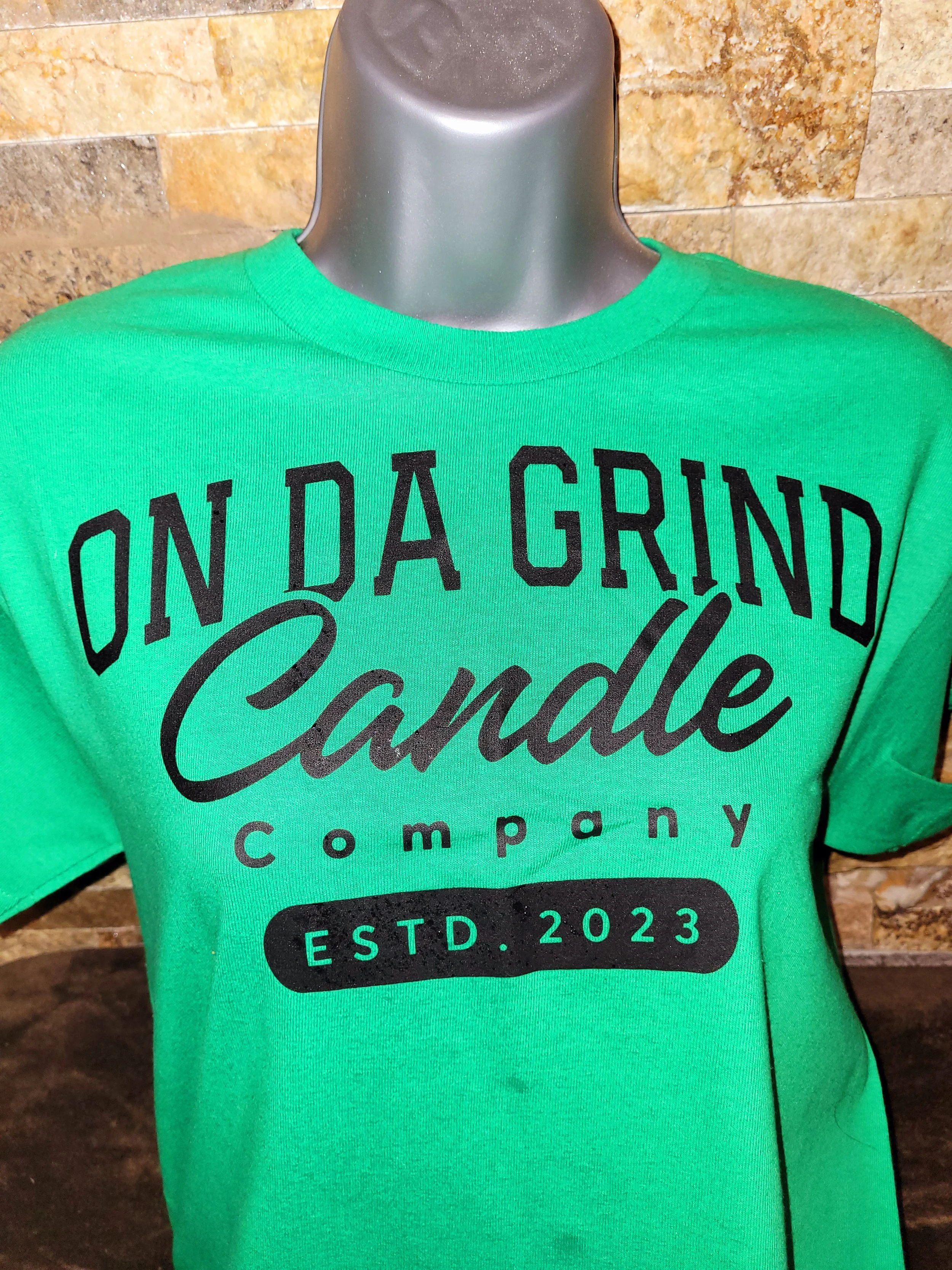 Green Unisex On Da Grind Candle T-Shirt