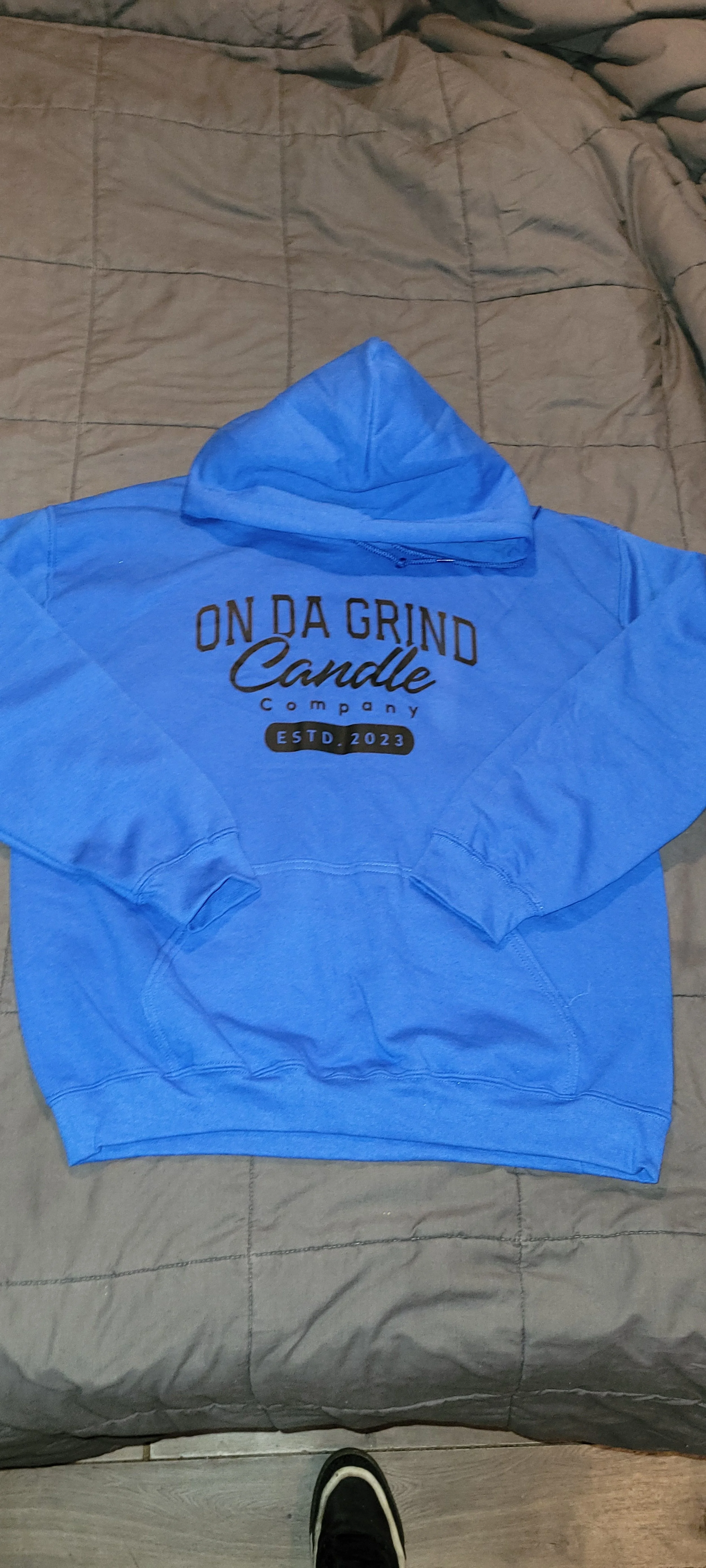 On Da Grind Candles Navy Blue Unisex Hoodie