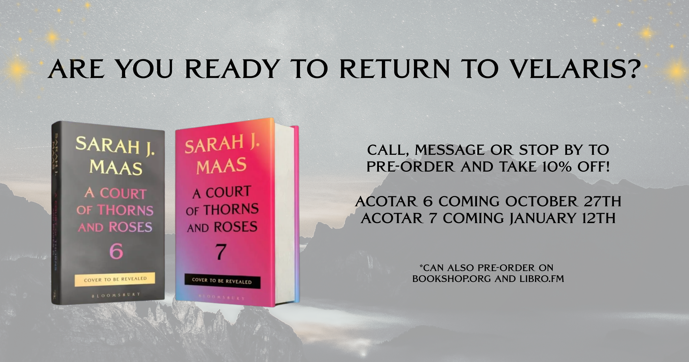 ACOTAR 6 &amp;7 Pre-order