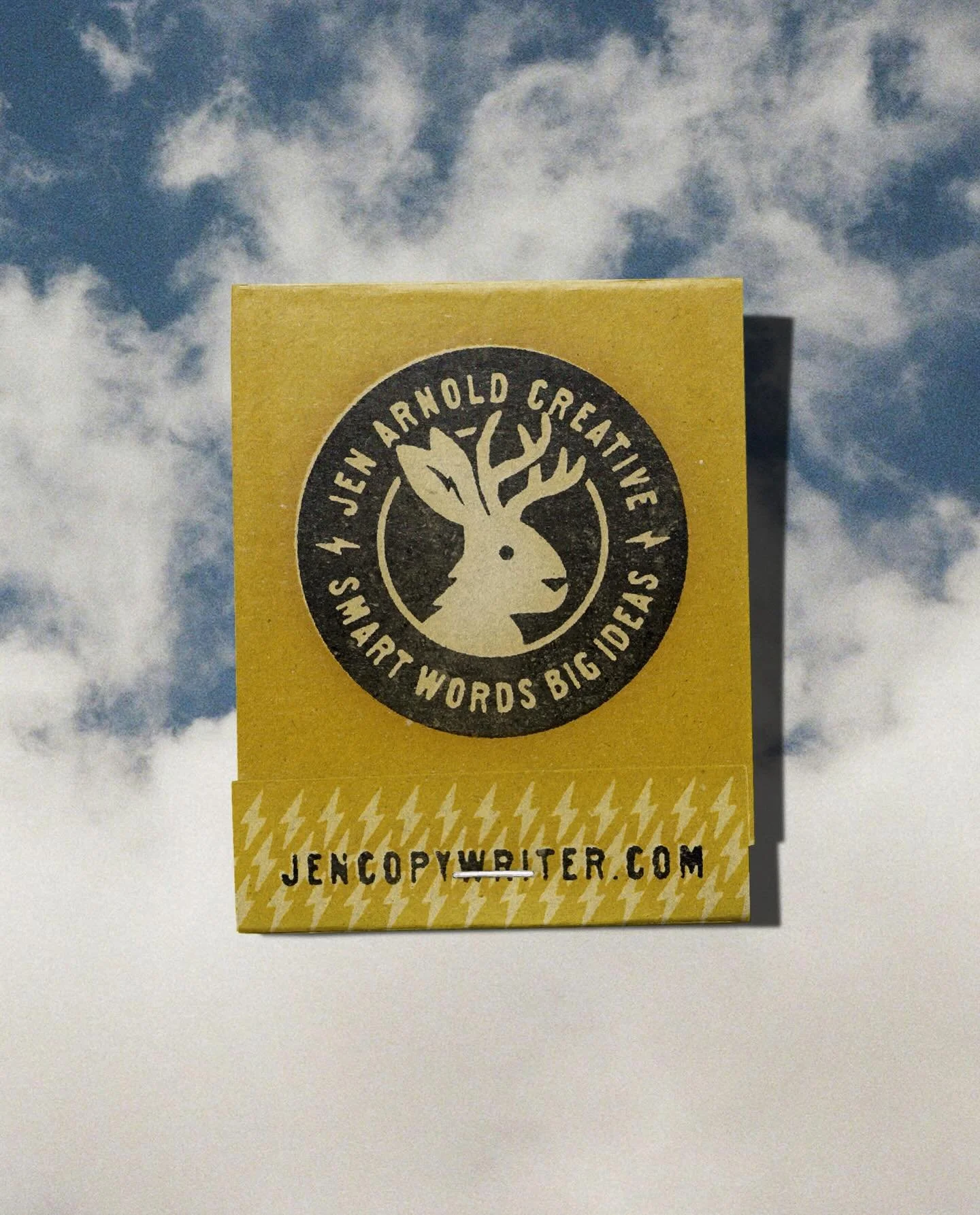 A full brand system for a creative director who knows exactly what good looks like.

No pressure!

Jen came to me searching for something utilitarian and un-designed. We ended up building everything around a hand-printed jackalope &mdash; logo packag