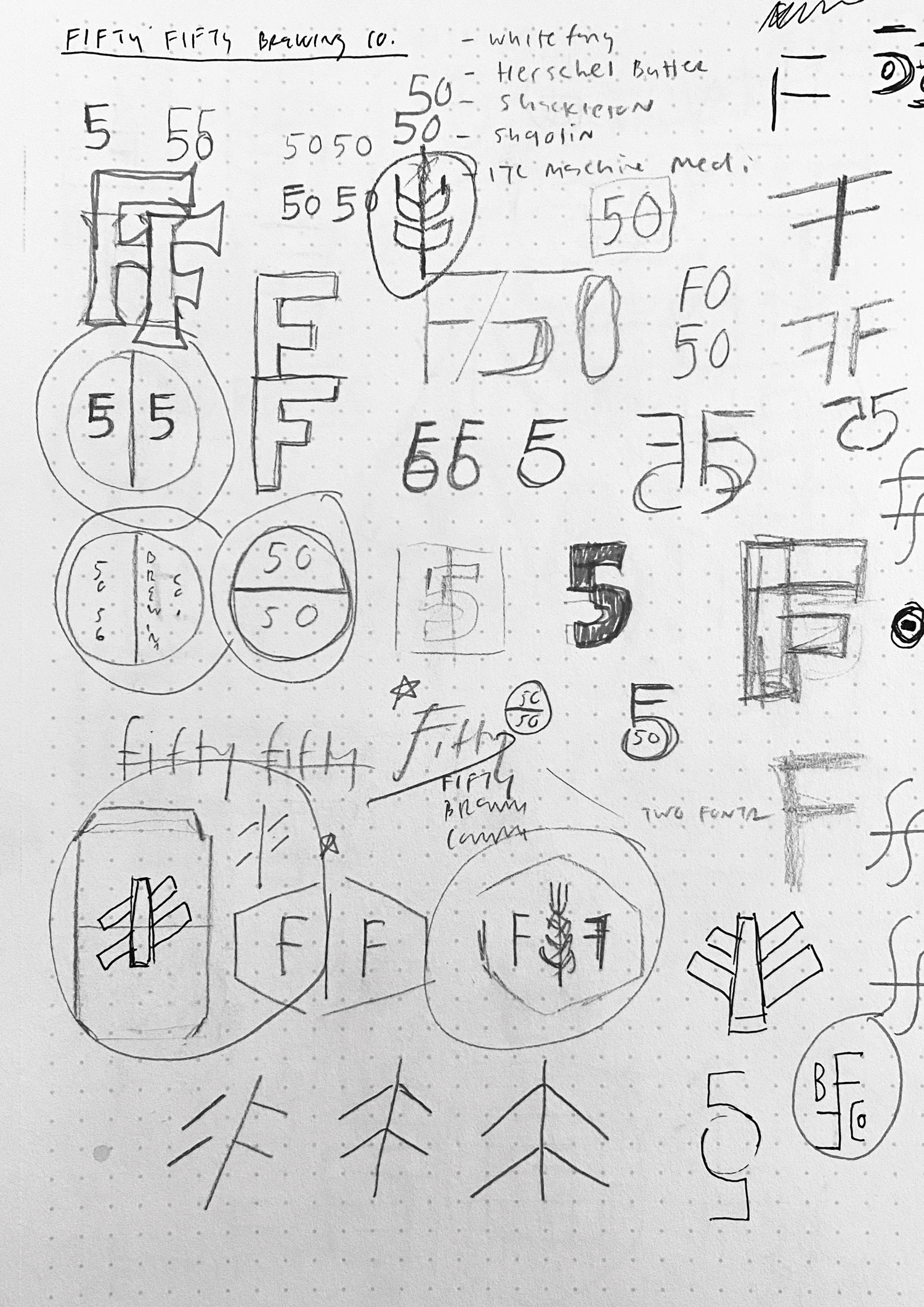 GIF of my sketches showing my process