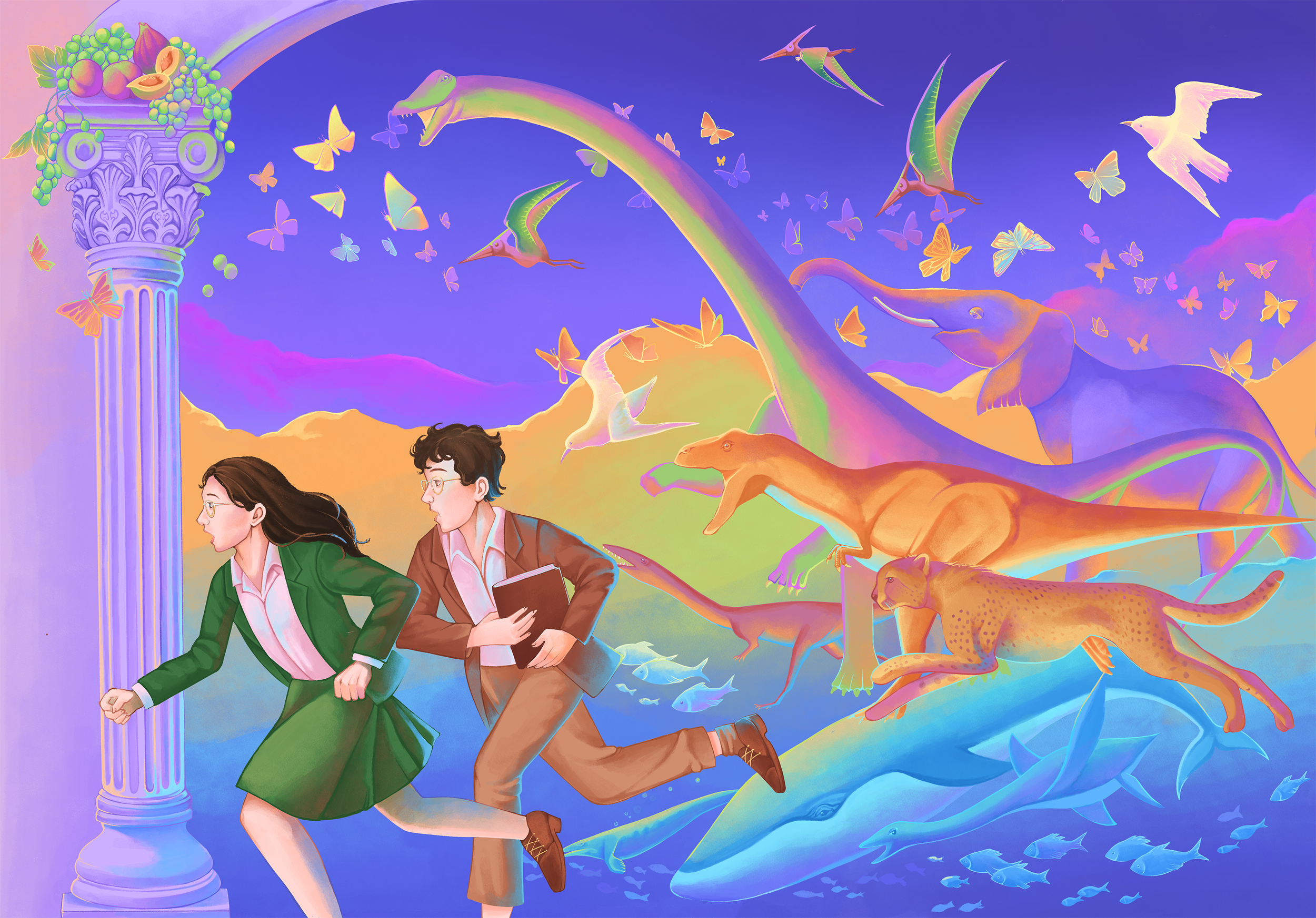 Scholars Chased By Ancient Creatures, 2025