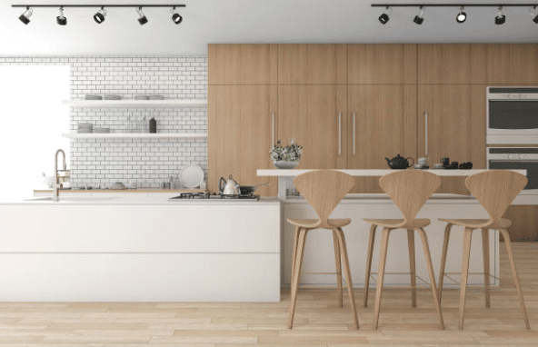 Kitchen Cabinets Spotlight Clean Lines, Accessible Storage