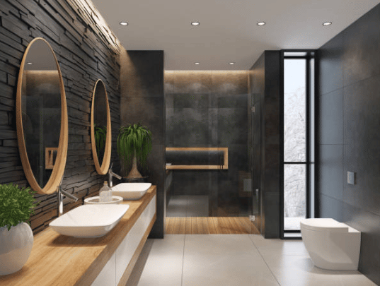 Mixing and Matching Tile in Remodeled Bathrooms and Kitchens