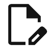 Keine Bildinhalte erkennbar, Symbol für Text- oder Dokumentenbearbeitung