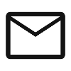 Symbol eines Umschlags