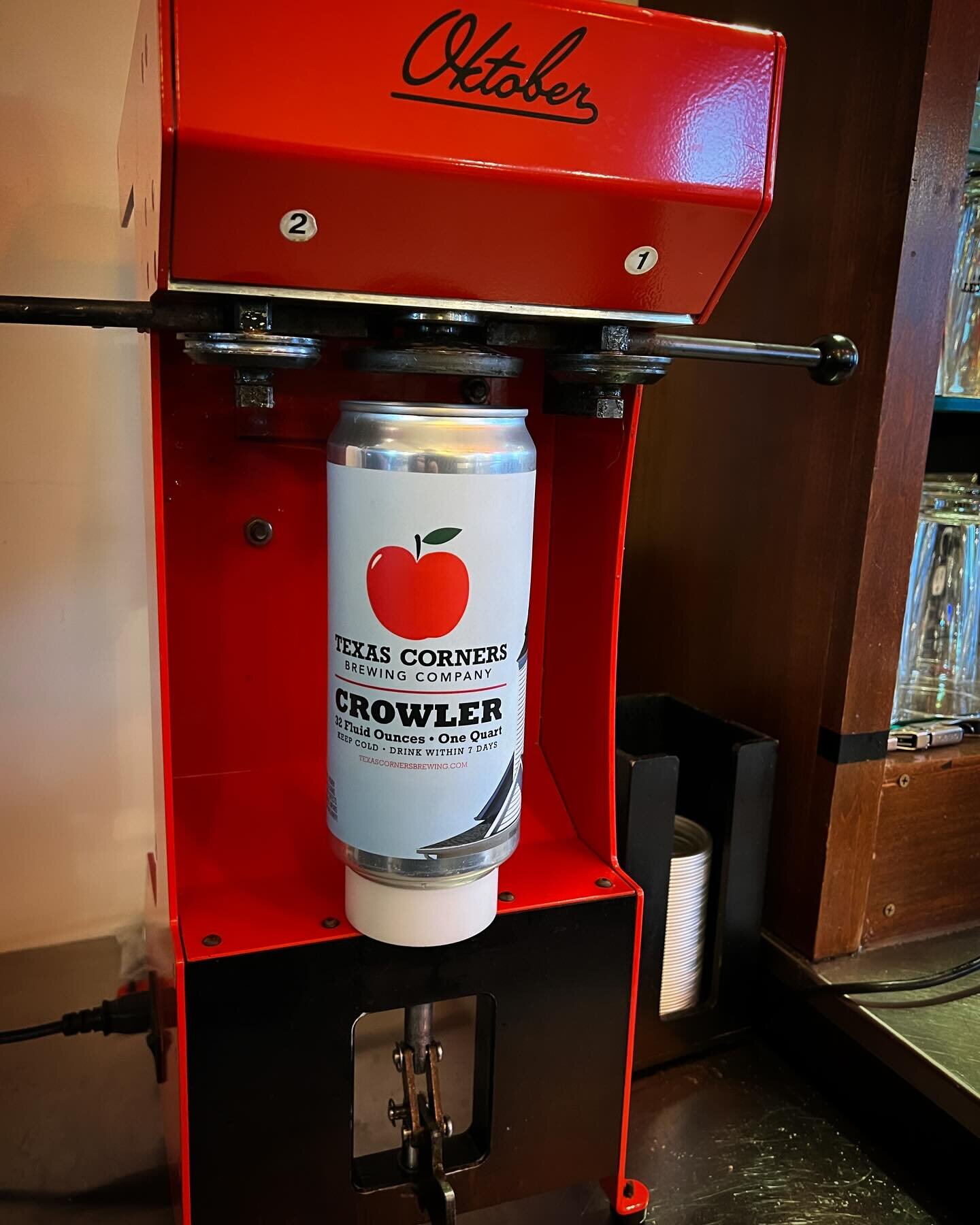 Our @oktoberdesign crowler machine appears to be back up and running! Just in time for the Thanksgiving and Black Friday holidays, be sure to grab your favorite local brew to share with your friends and family!