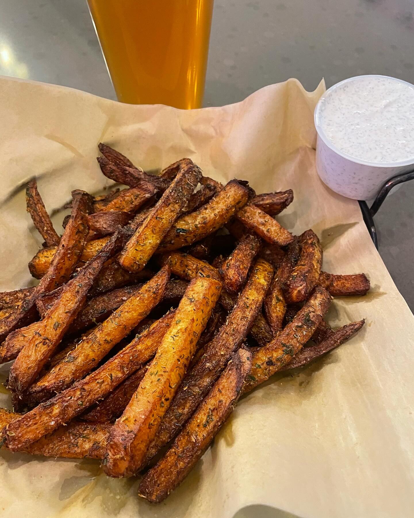 We&rsquo;re reaching for the hearty, local root vegetables this week with our dinner features. 

Rutabaga Frites - house made fries from @organic_cinzori_farms rutabagas, Greek seasoning, feta dip | 11

Steak au Poivre - 10 oz. Angus ribeye, pepperco