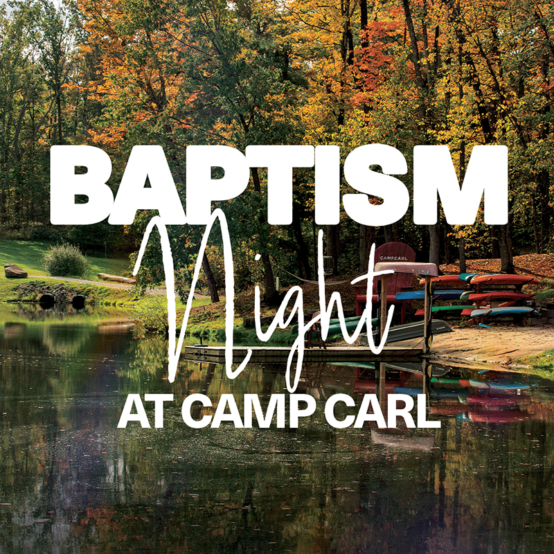 Baptism Night at Camp Carl