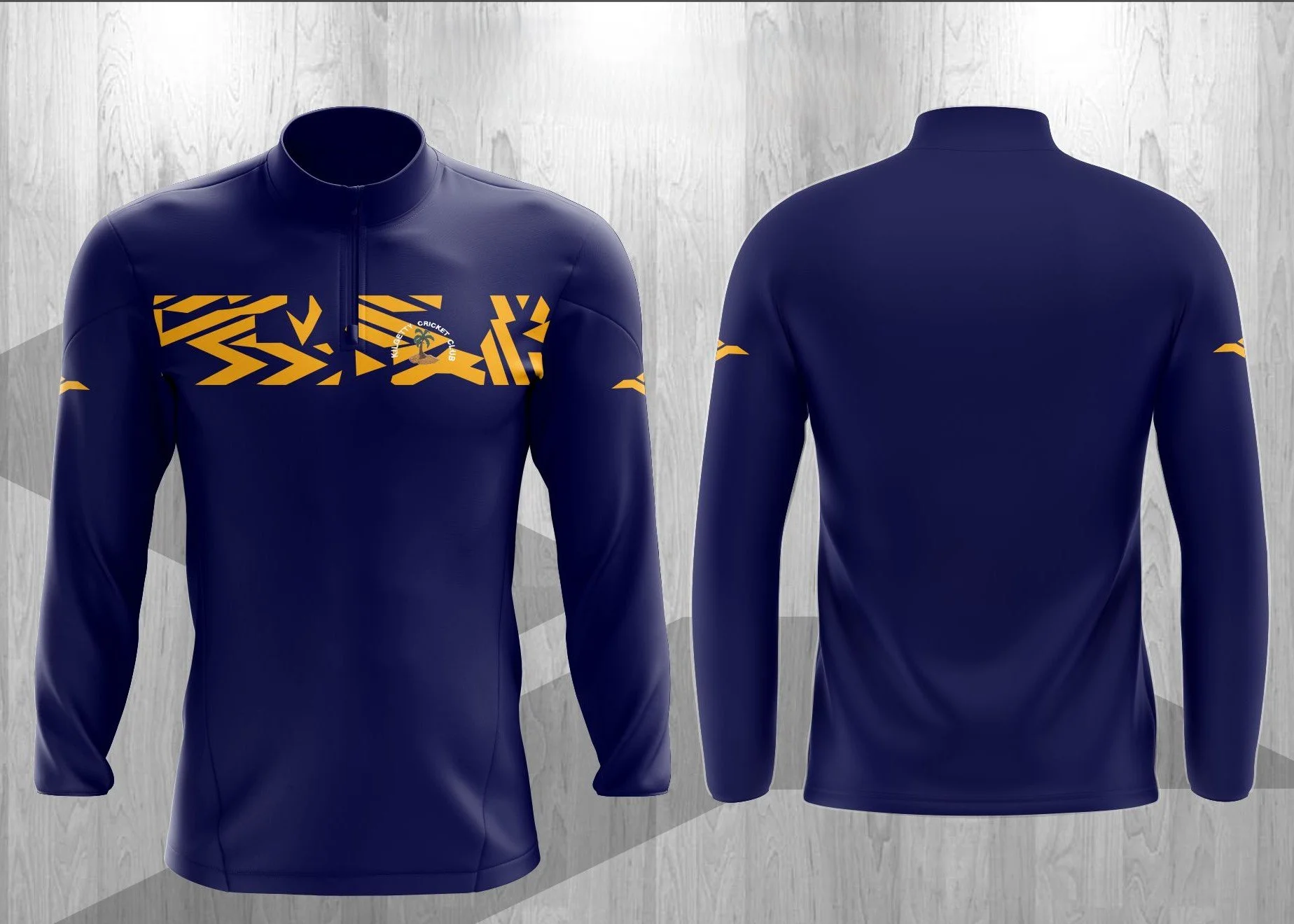 Half Zip Top Flyer Kilgetty Ladies Cricket shop.jpg