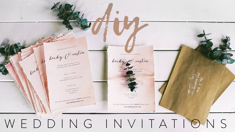 DIY MY WEDDING INVITATIONS WITH ME — The Sorry Girls