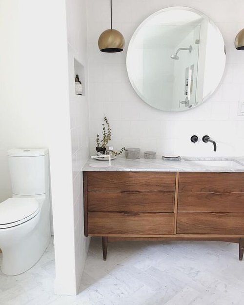I DIY'd a Thrifted Dresser into a Pinterest Bathroom Vanity! — The ...