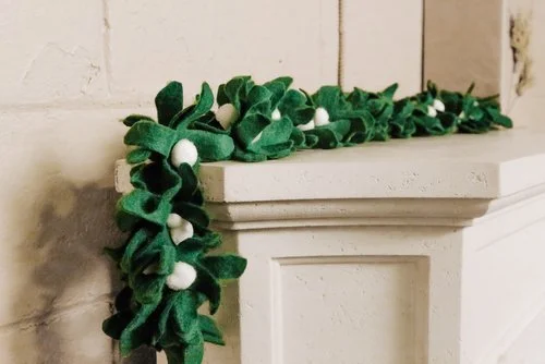 Making the West Elm Mistletoe Garland on a Budget