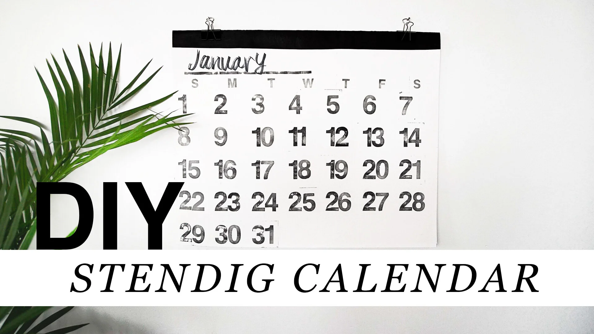 DIY STENDIG CALENDAR — The Sorry Girls DIY STENDIG CALENDAR — The Sorry Girls