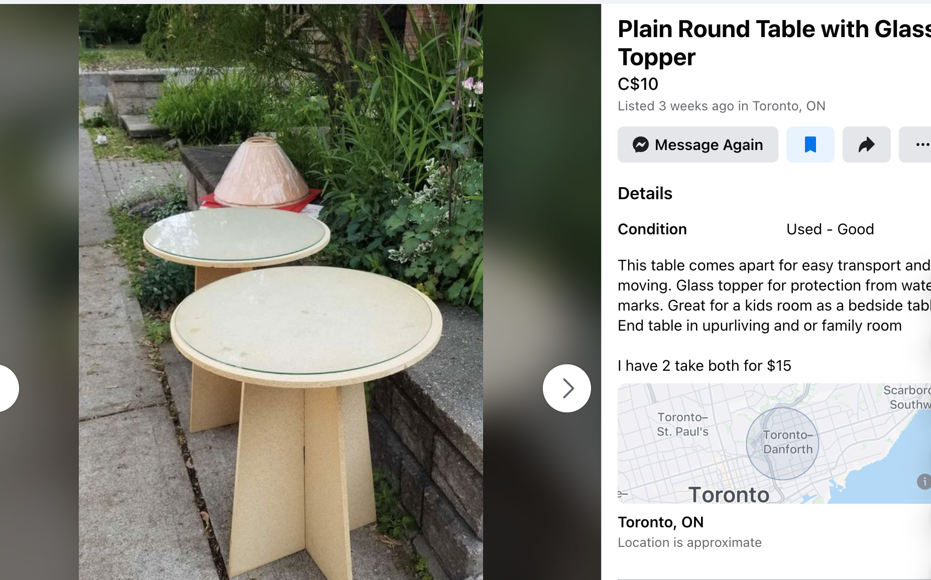 Upcycling Two side tables into 4 to sell them for a profit — The Sorry ...