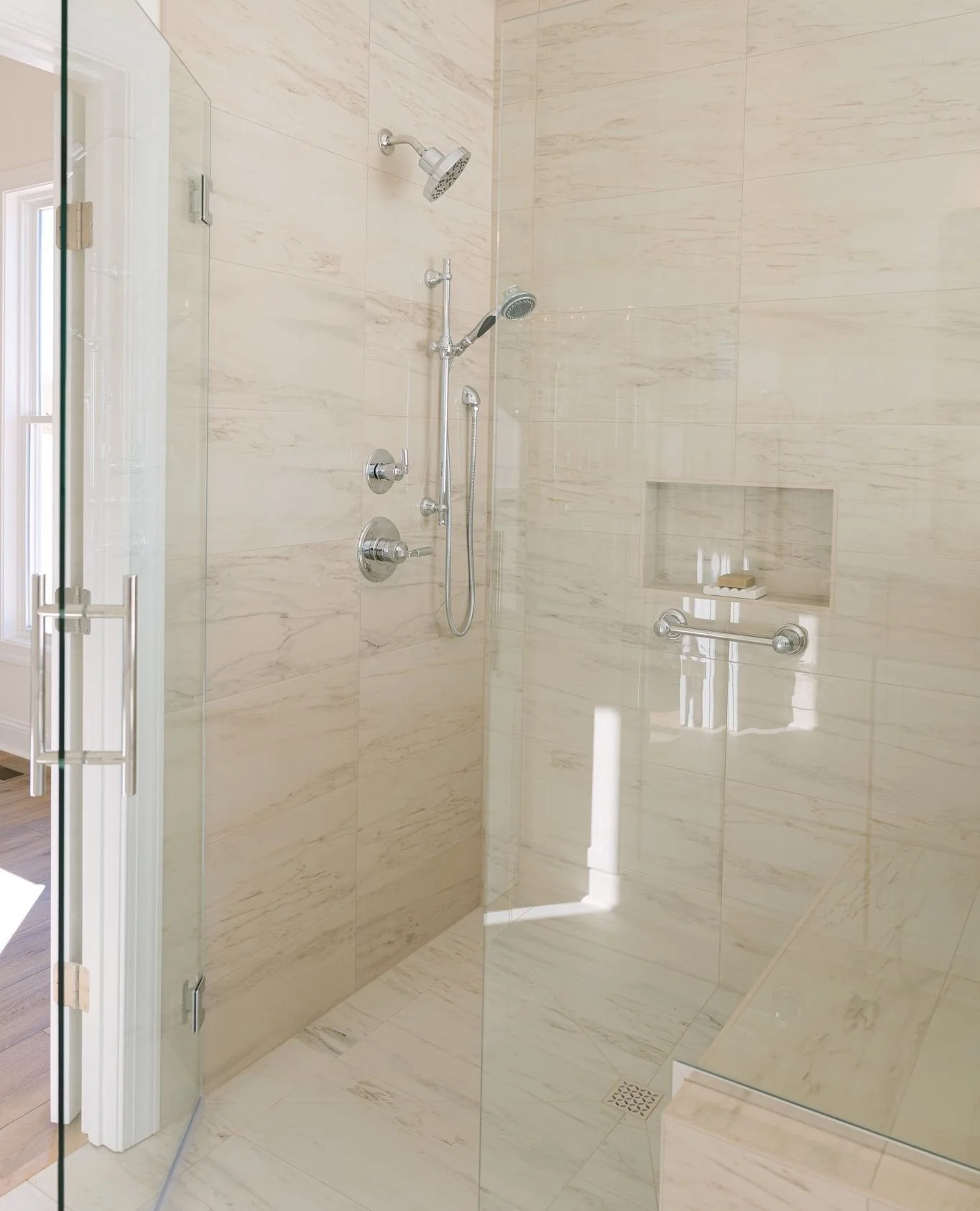 One of the smartest design decisions you can make?⁠
Designing with the future in mind, without making your home feel clinical.⁠
⁠
Curbless showers are clean, modern, and quietly practical. They&rsquo;re beautiful now and supportive later.⁠
⁠
That&rsq