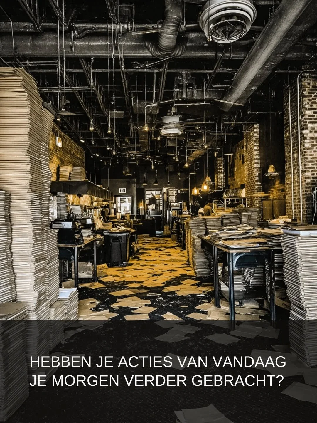 Je hoeft niet eerst &lsquo;de boel op orde&rsquo; te hebben, voordat je kunt beginnen met bouwen.

De meest voorkomende 𝘴𝘵𝘳𝘶𝘨𝘨𝘭𝘦 die ik hoor van online ondernemers is het behouden van rust en overzicht in de dagelijkse werkzaamheden.
Niet in 