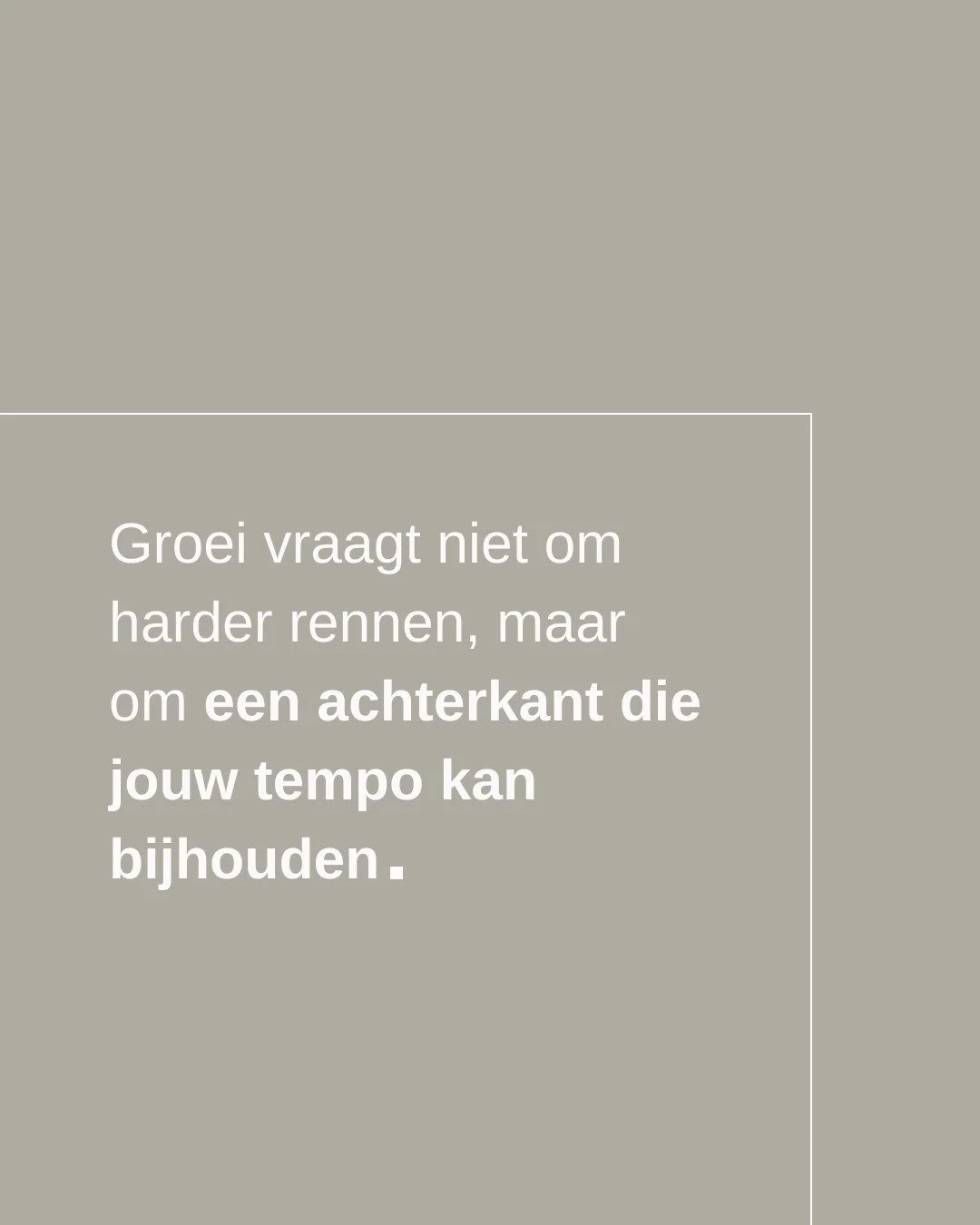 Heb je het gevoel dat je te veel geleefd wordt door dagelijkse bezigheden en verantwoordelijkheden om te kunnen groeien? Draai het dan eens om.
Zou je harder moeten rennen, of kan de achterkant van je bedrijf nu eigenlijk gewoon jouw tempo niet aan?
