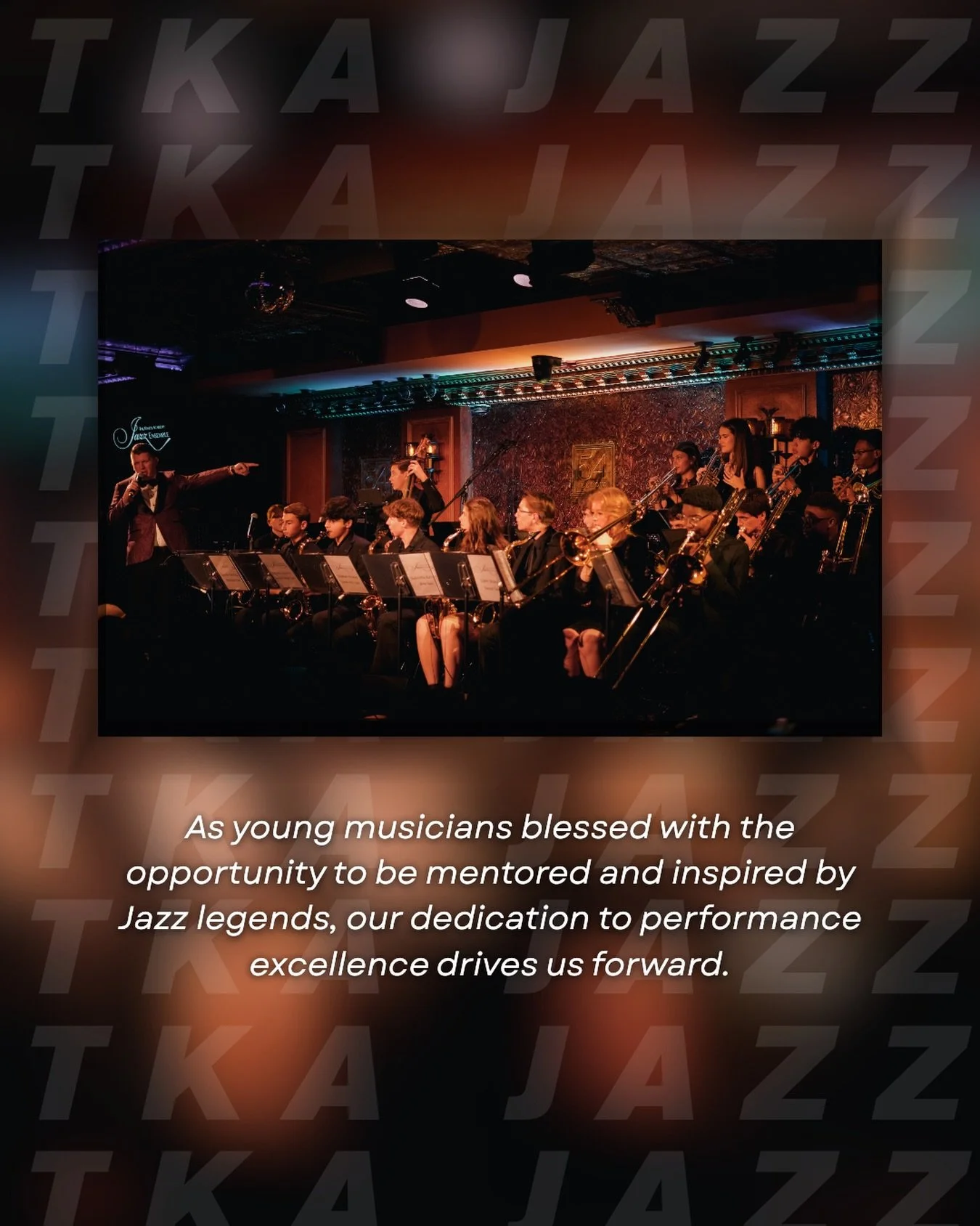 Guided by excellence. Driven by purpose.

#TKAJazz #UnmatchedExperiences #Excellence