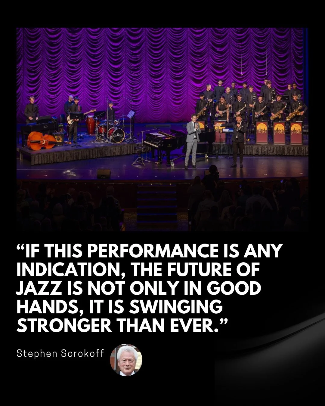 We are deeply honored to have Night of Jazz recognized in this way.

An unforgettable evening made possible by extraordinary musicians, a sold out audience, and a community that continues to support excellence in the arts.

To read the full review, v