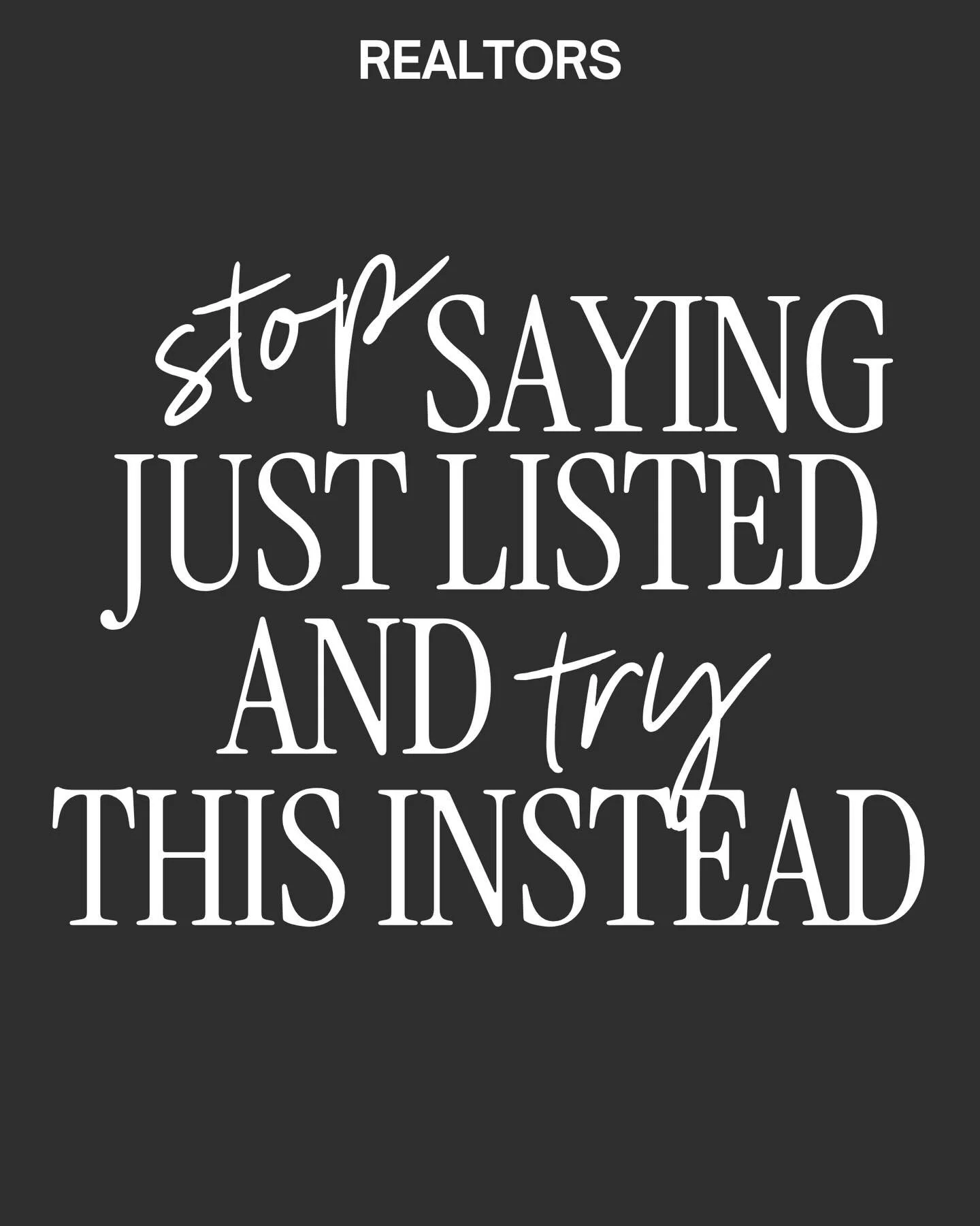 REAL ESTATE AGENTS &mdash; comment WIN for the free social media template for realtors

Start by tapping like so you don&rsquo;t miss more tips 😏 

&ldquo;I hired my realtor because she posts these really amazing Just Listed posts &amp; market updat