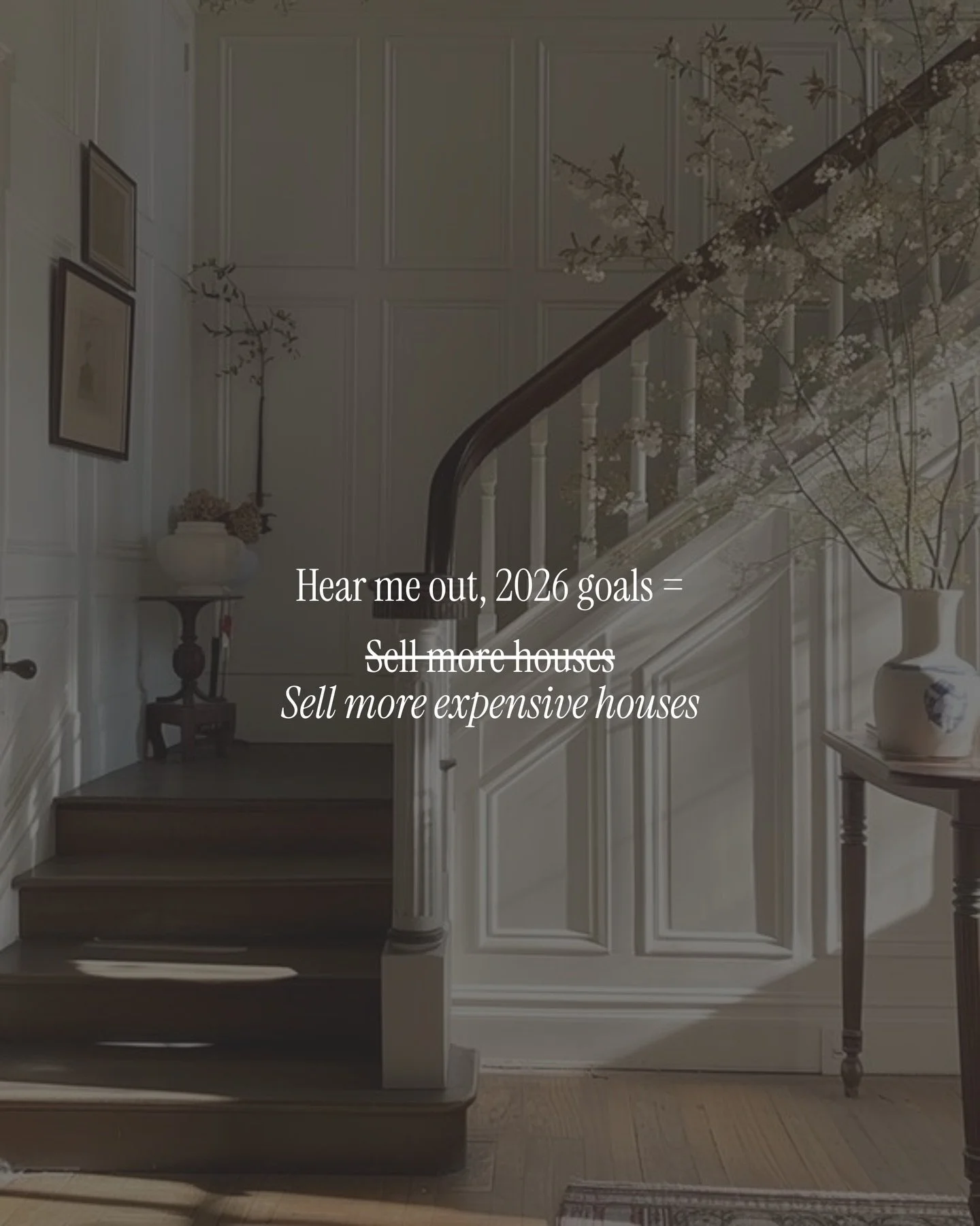 In 2026, we&rsquo;re going all out. 

&ldquo;2026&rdquo; below for our free webinar. But only if you&rsquo;re ready to increase your GCI without selling more houses. We&rsquo;ve helped countless agents increase their price points and build businesses