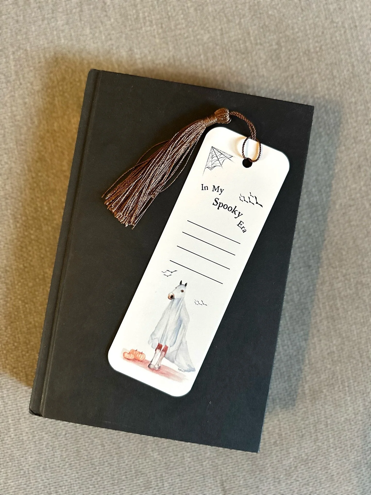 The &ldquo;Spooky&rdquo; and &ldquo;Night-mare&rdquo; horse art merch is back! I&rsquo;ll have these fun Halloween horse-themed bookmarks, vinyl stickers, cards and more at @maplewood_farm pop-up shop this Saturday 9/6 from 3-6 pm.  Swipe 👉🏻to see 