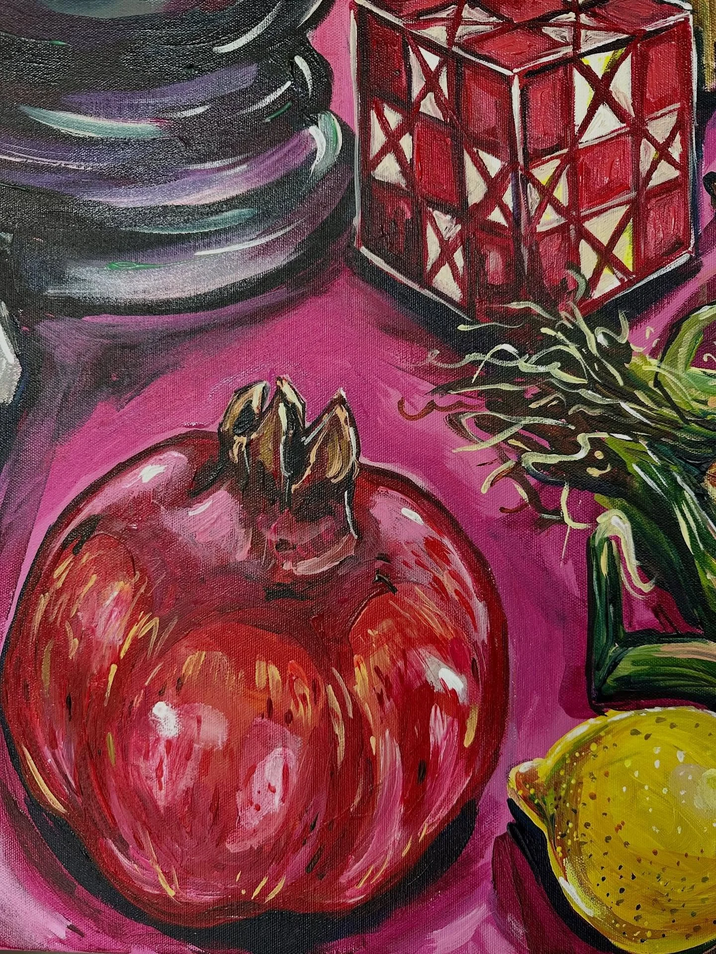 π§ β οΈ ποΈ WIP: few tiny snippets of details from the current massive project I’m working on - a commission of three 5ft x 4ft panels creating a 12ft long #shropshiretropicalia triptych for @soultonhall which explores the rich cultural history a