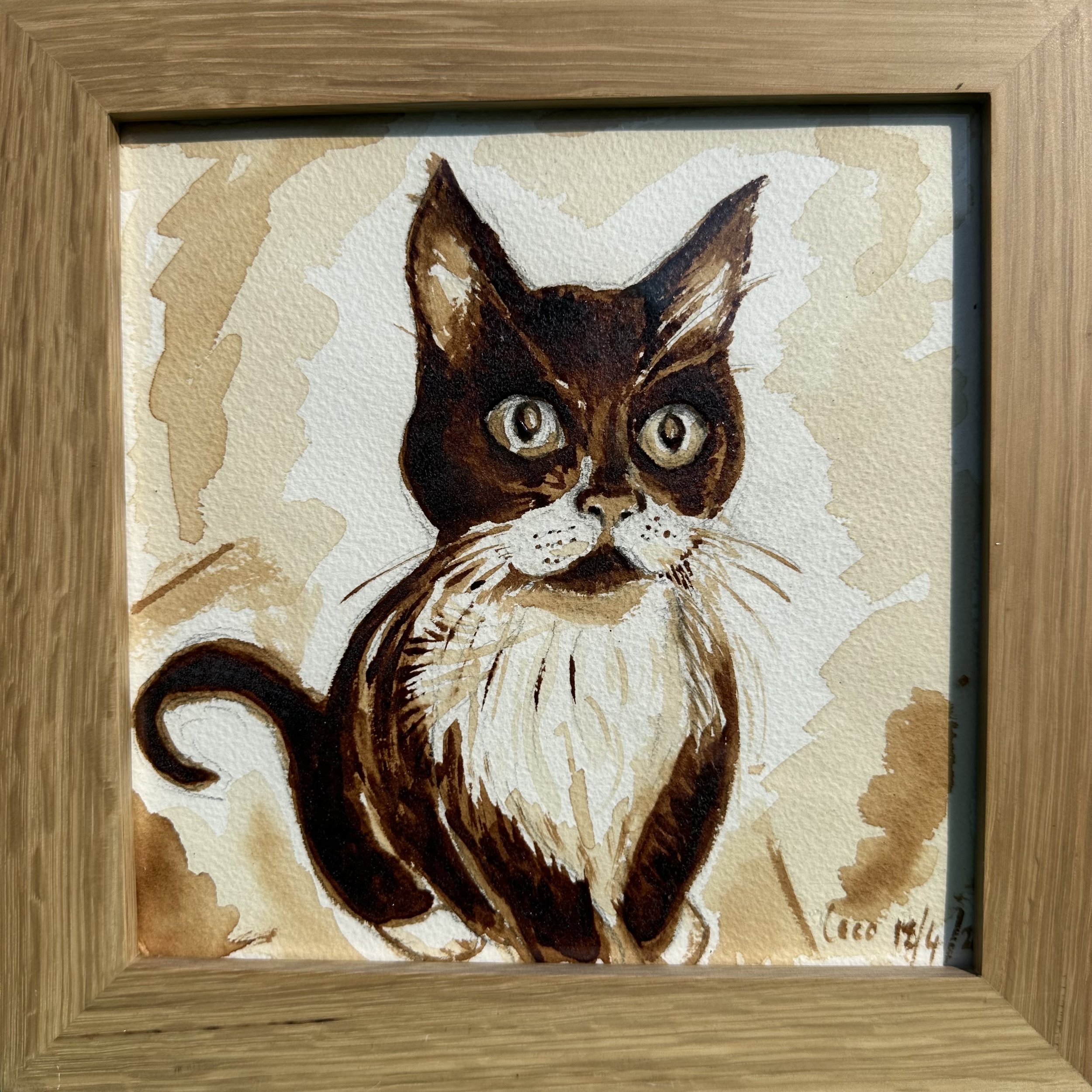 coffee painting kitten Lucy Caddel art.jpeg