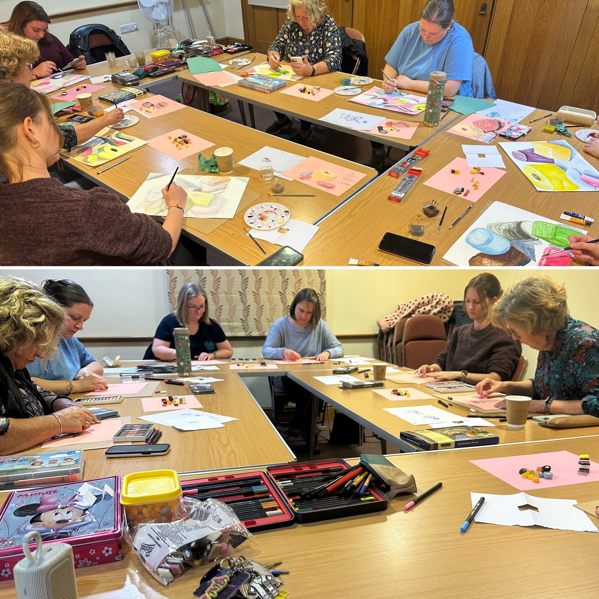 Lucy Caddel art on a plate class Shrewsbury.jpeg