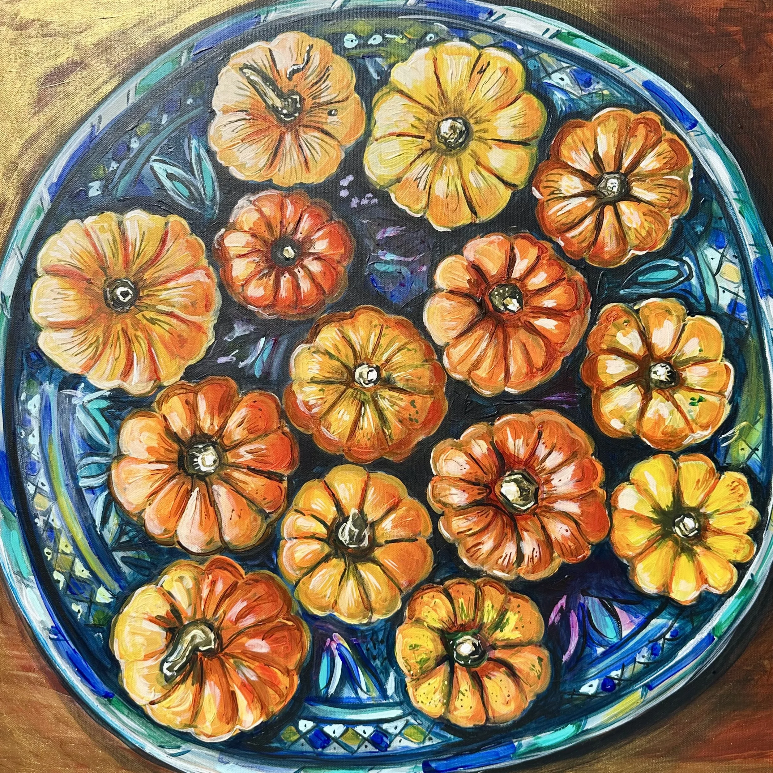 Fourteen Miniature Pumpkins