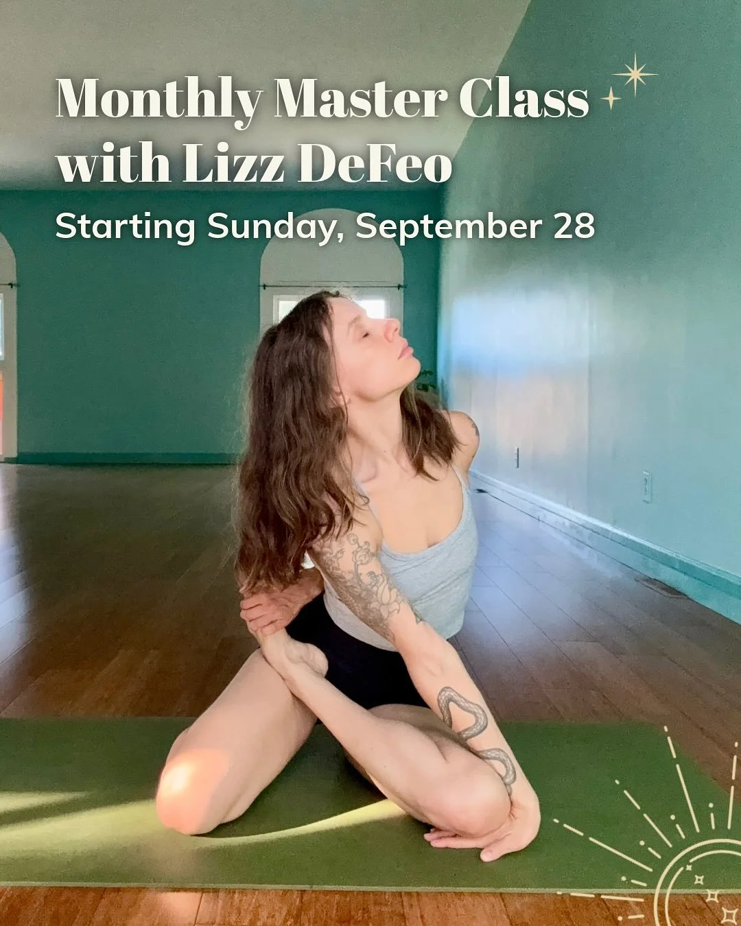 Our yoga practice is sometimes meant to push us beyond what is comfortable, so that we can discover how resilient we are when faced with a challenge.

Coming up at the end of the month, Lizz DeFeo (@wisdomeye__) will be offering a two-hour long Maste