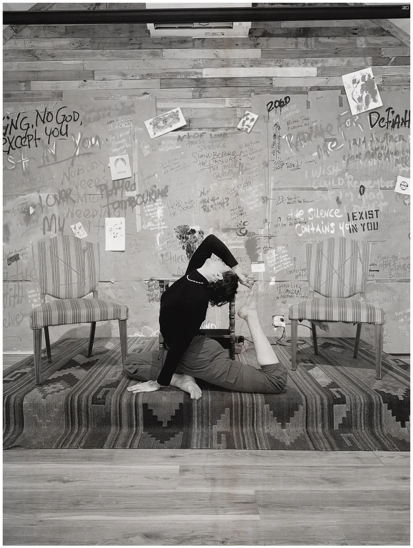 Breathe and move in a room filled with artist expression.

Each Thursday at noon, we will be offering a weekly&nbsp;Hatha Yoga class taught by Georgina Berbari, in collaboration with Whole Sky Yoga + Queen of Rogues Art Gallery @queen.of.rogues 

Que