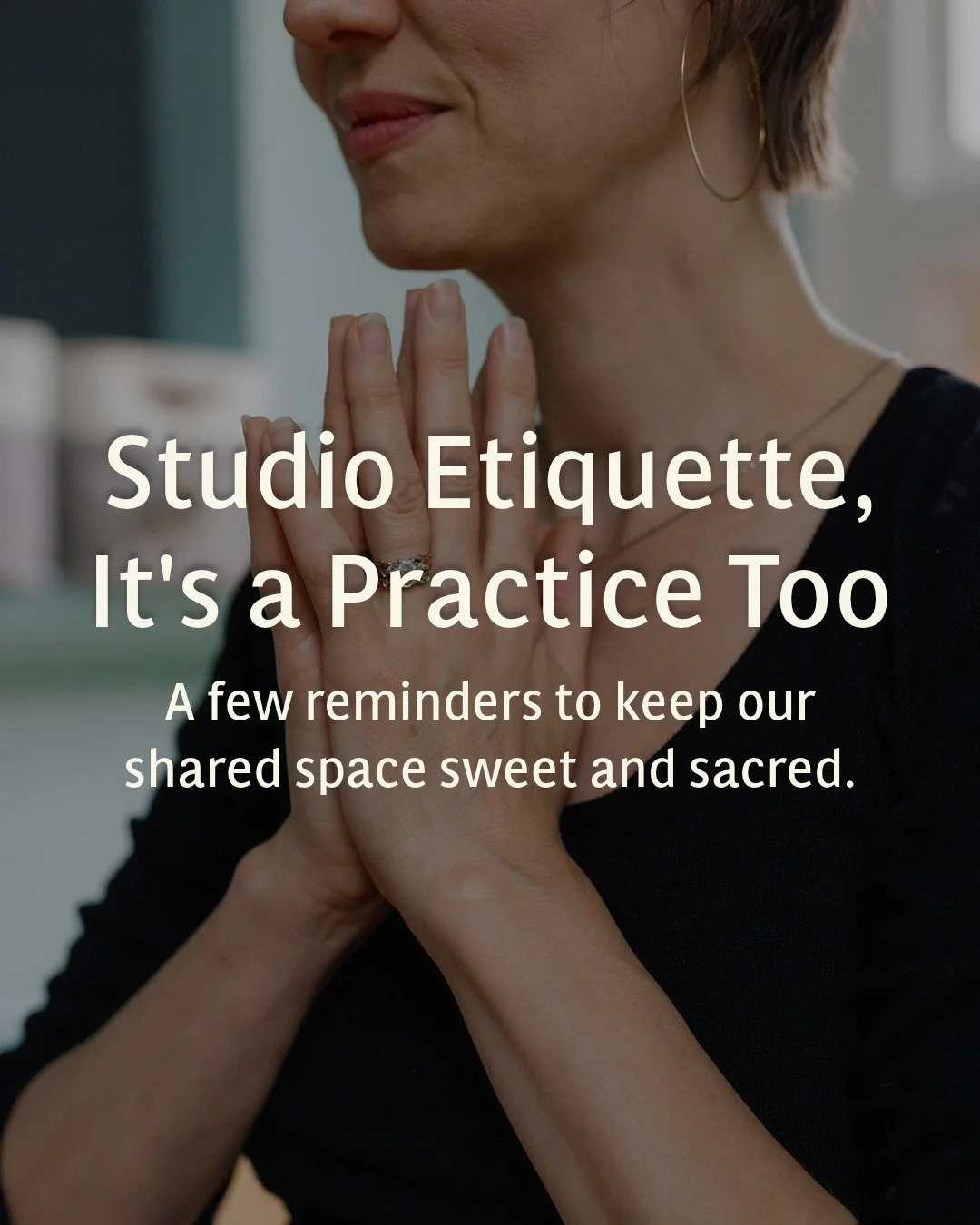 A little yoga etiquette, a lot of love.🧡

Our studio is a shared sanctuary, and the little things we do help make it a welcoming space for everyone.

From arriving a few minutes early to unplugging, being mindful of our neighbors, and caring for our