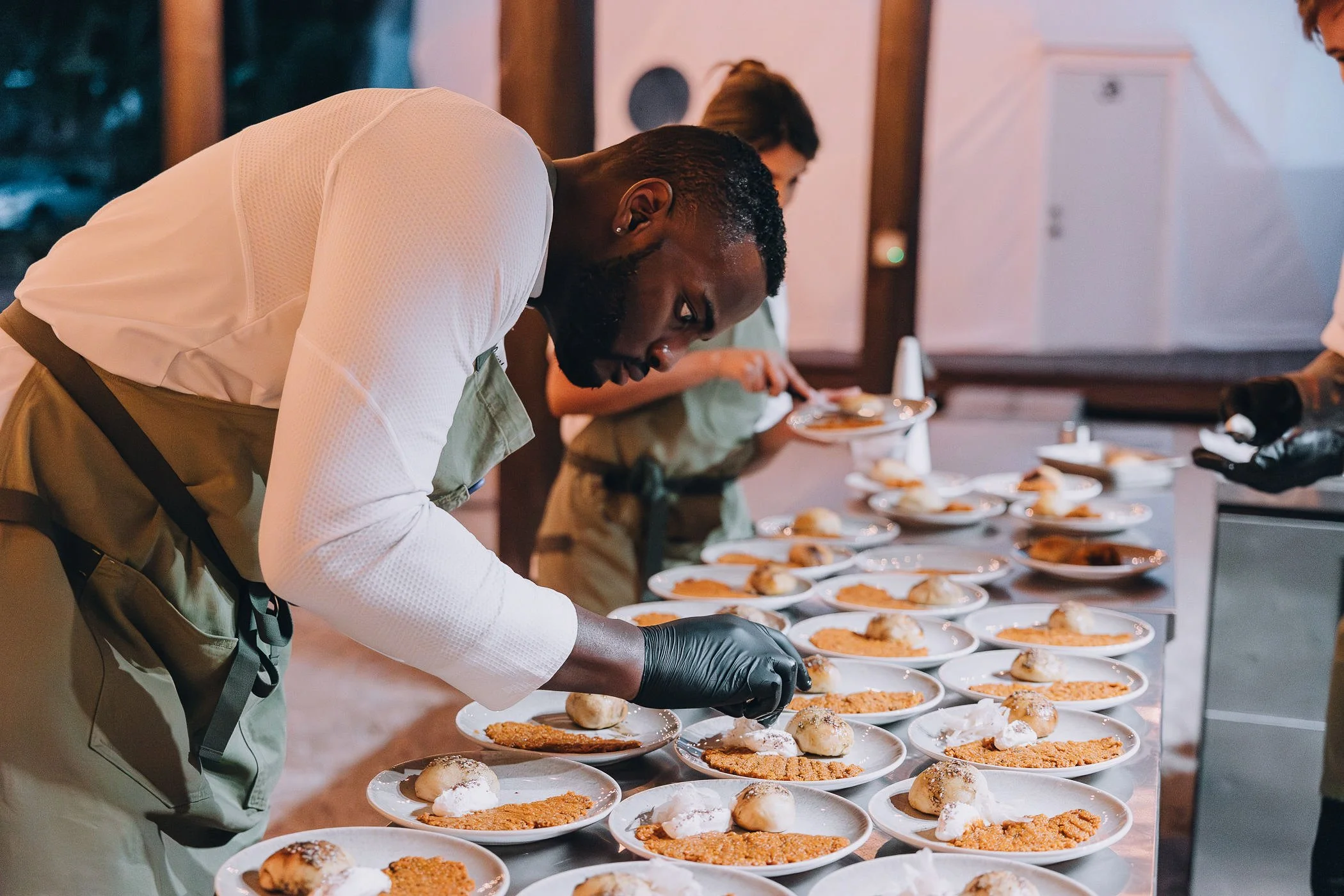 Chef Brandon Rogers, LLC. | West Palm Beach| Traveling Private Chef Plating Gourmet Cuisine For Private Event