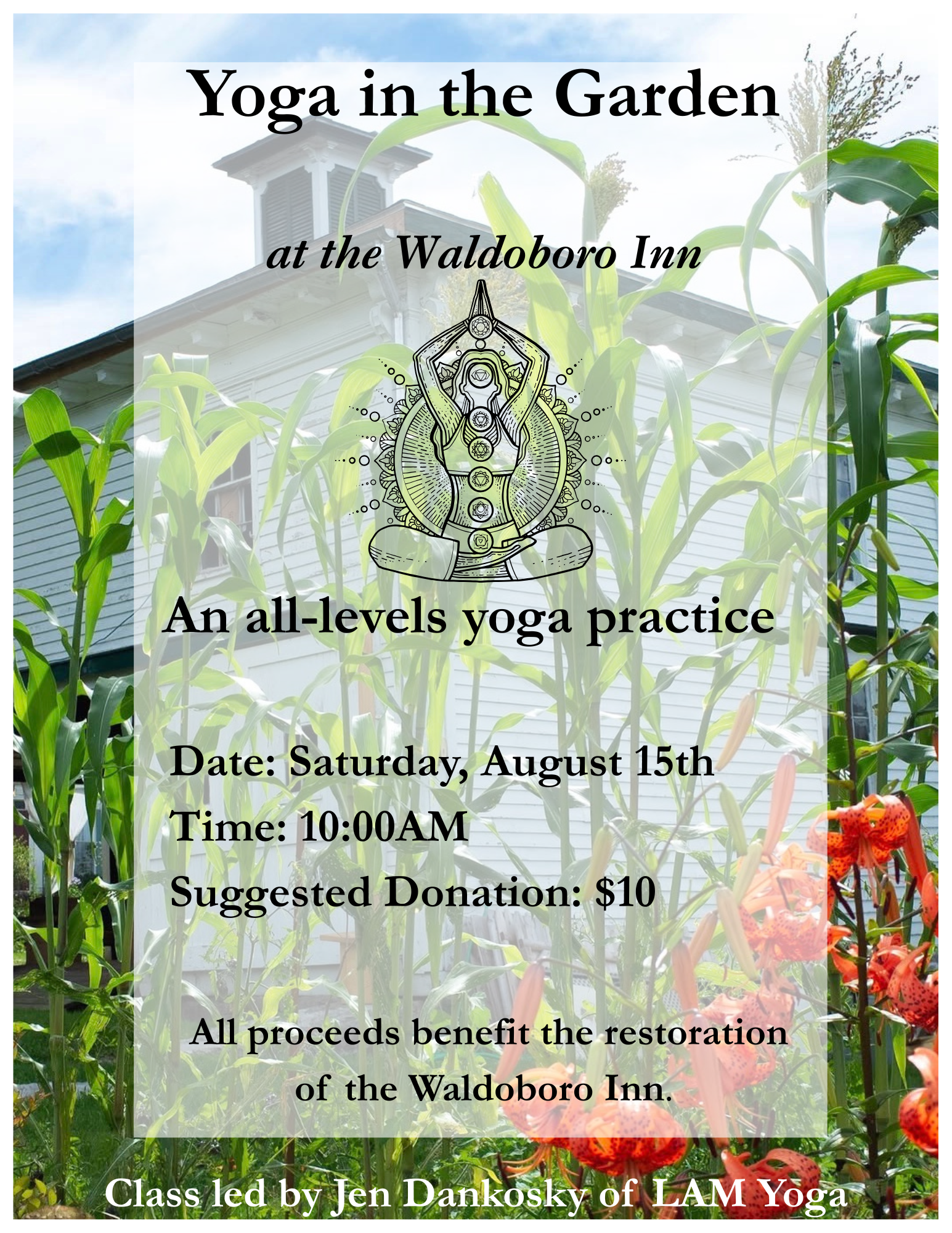 COMMUNITY YOGA WITH JEN DANKOSKY OF LAM YOGA