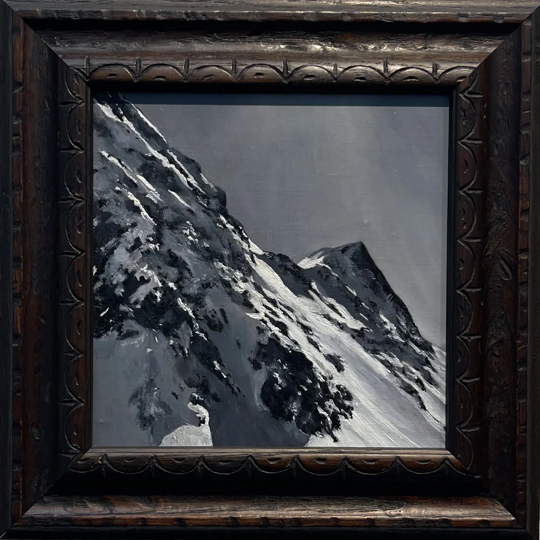 Ashleigh Sperry, 'Säntis', Oil on panel mounted on aluminum, 6x6in, 2022; framed