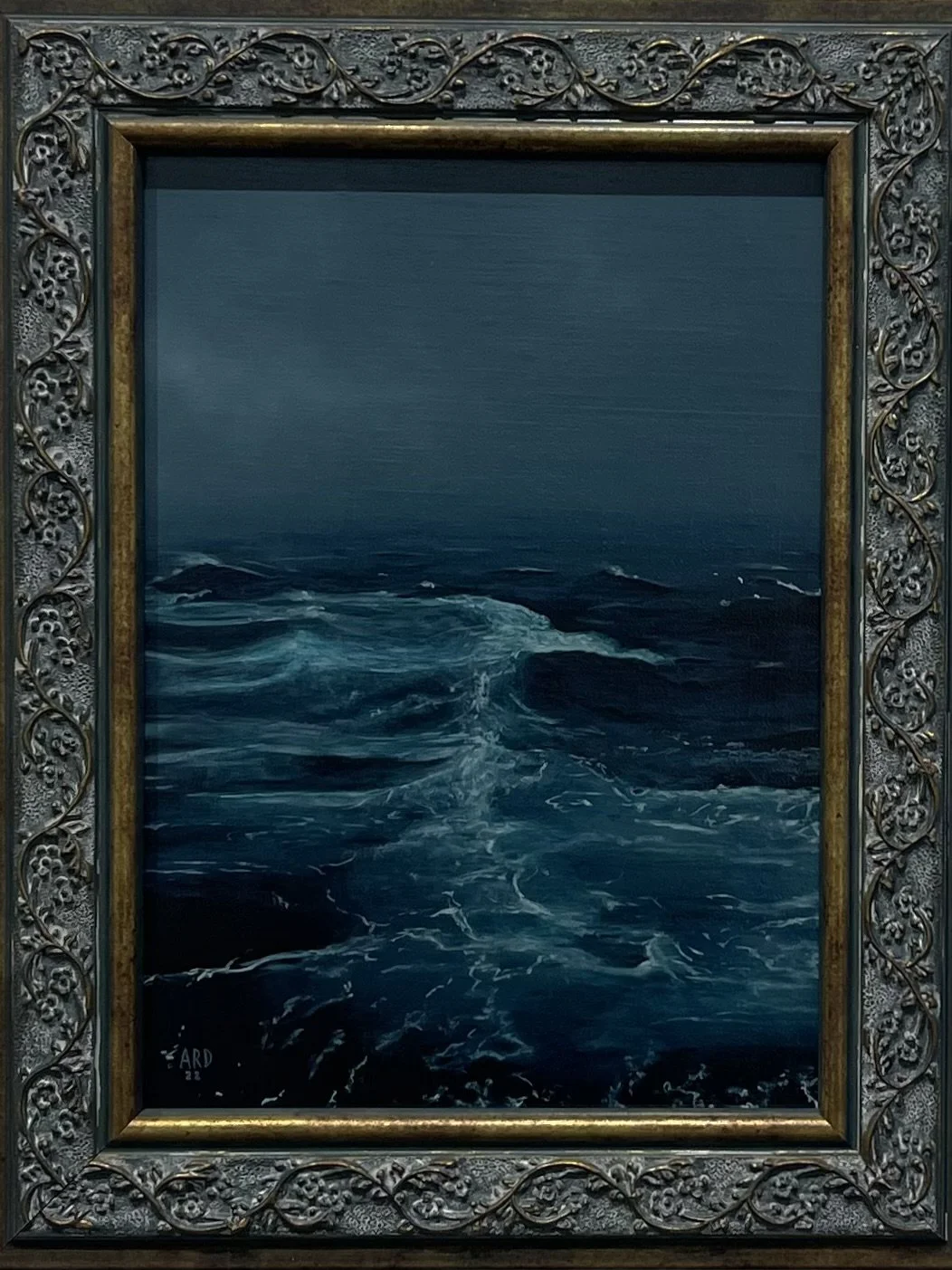 Ashleigh Sperry, 'Brewing', Oil on linen mounted on aluminum, 5x7in, 2022; framed